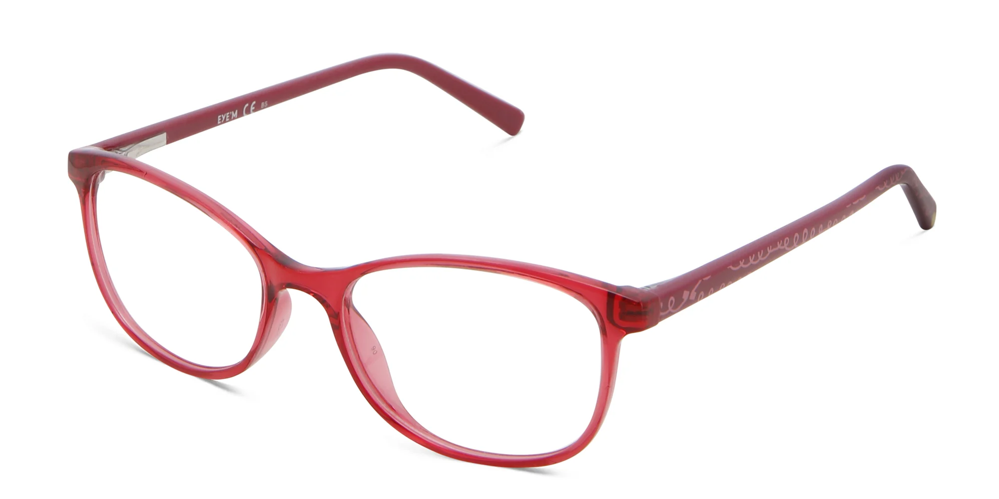 Shop EYE'M Kids Cat Eye Eyeglasses in Red online.