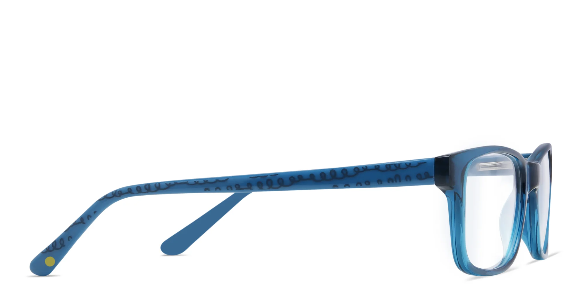 Shop EYE'M Kids Rectangle Eyeglasses in Blue online.