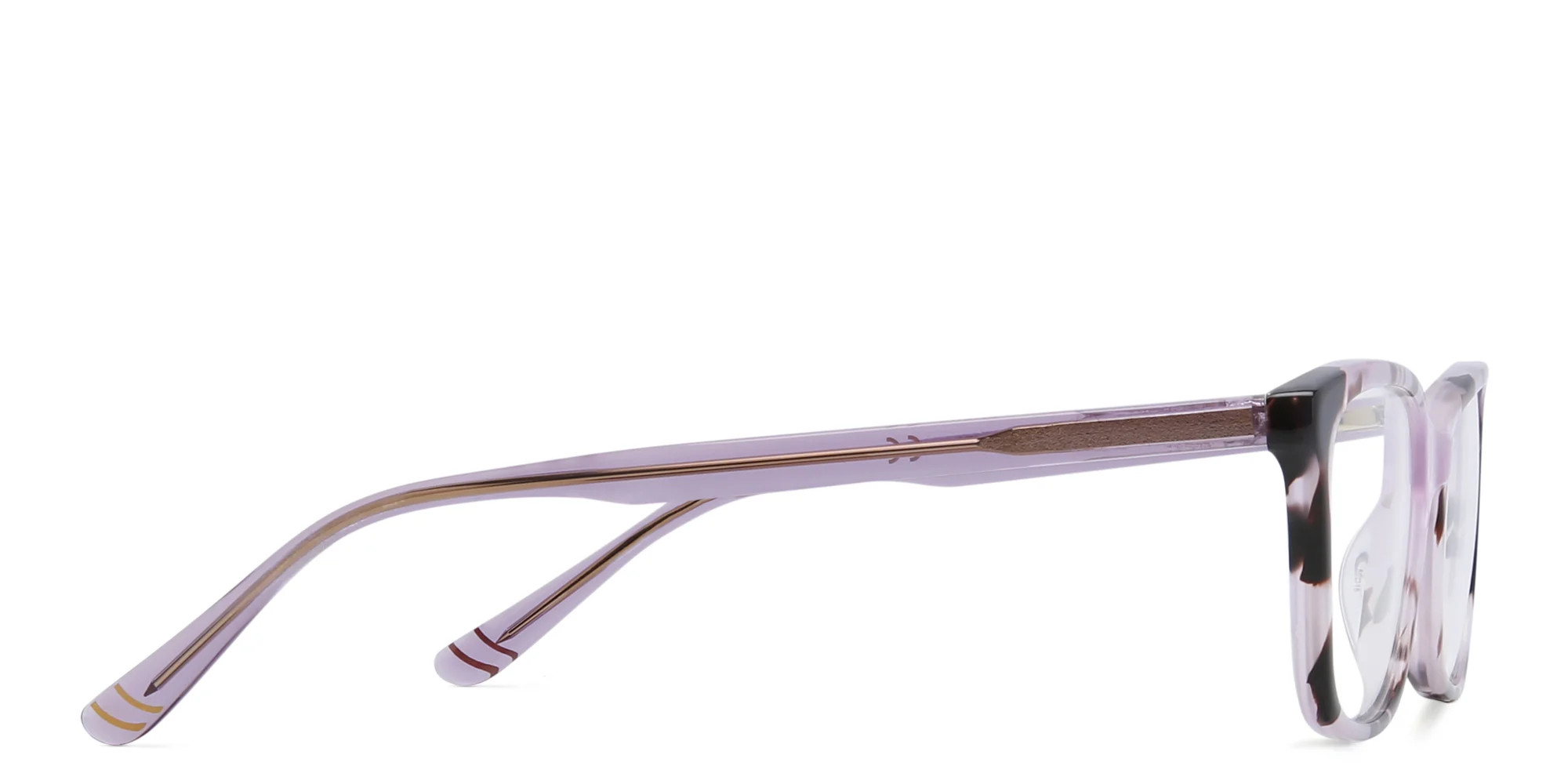 Shop EYE'M Kids Rectangle Eyeglasses in Pink Havana online.