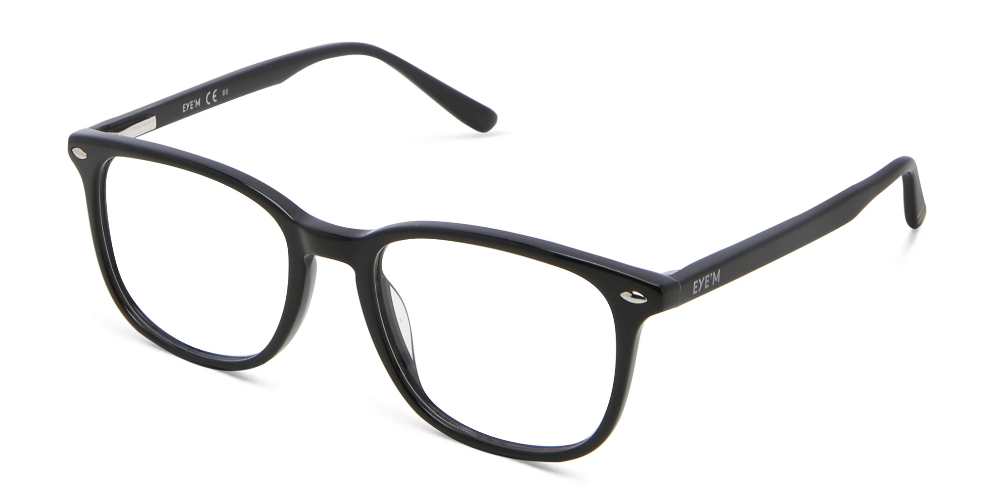 Shop EYE'M Kids Square Eyeglasses in Black online.