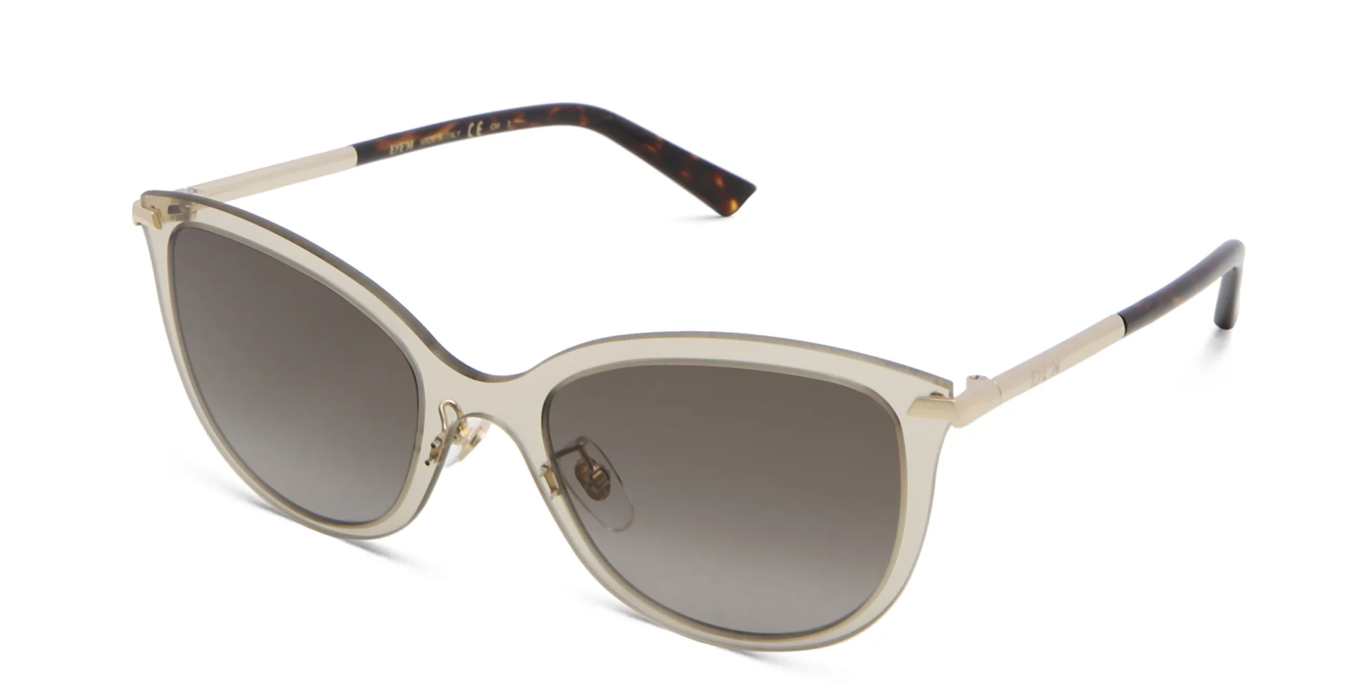 Shop EYE'M Cat Eye Sunglasses in Brown online.