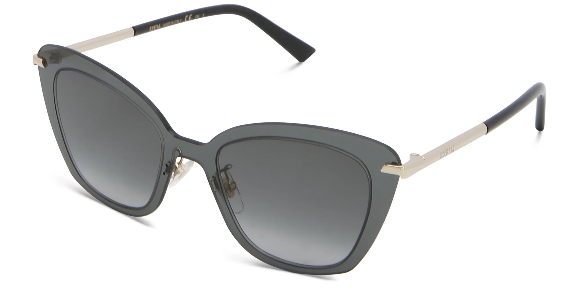 Shop EYE'M Cat Eye Sunglasses in Grey online.