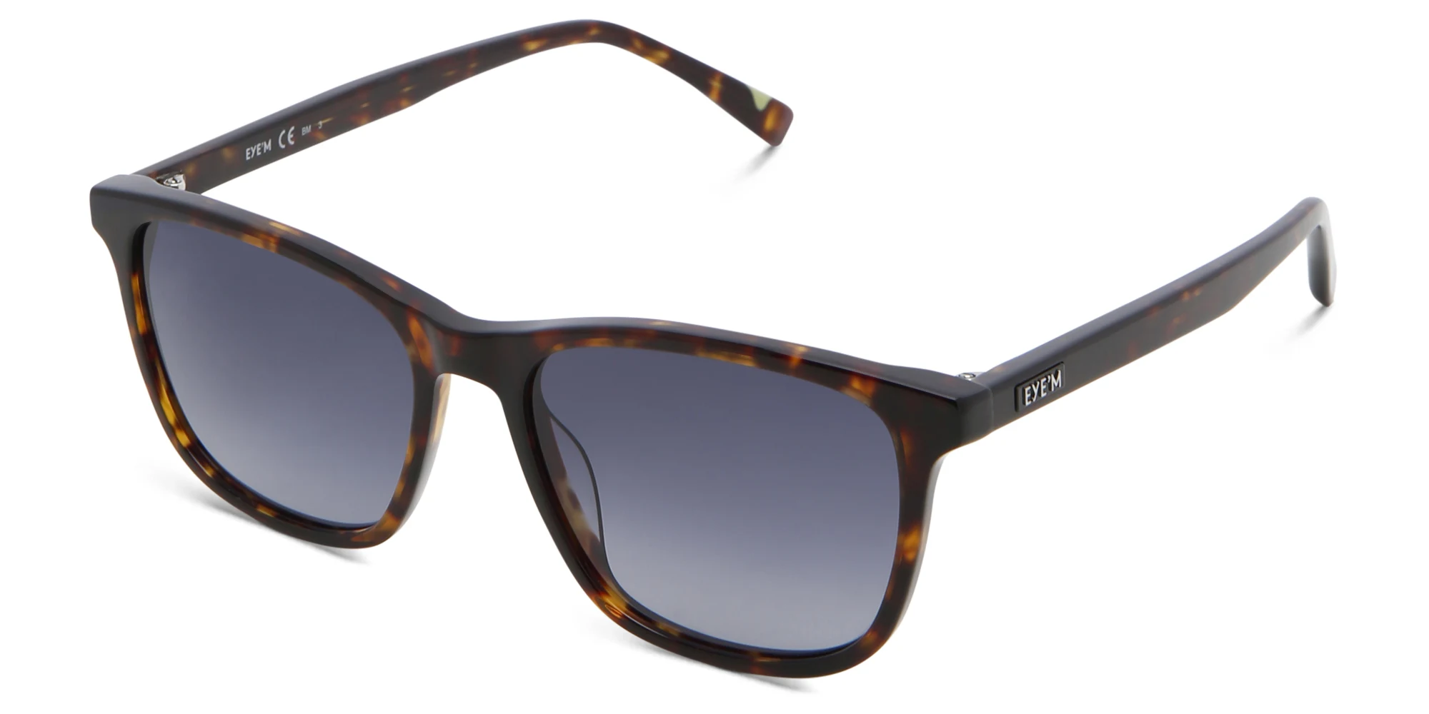 Shop EYE'M Square Sunglasses in Havana online.