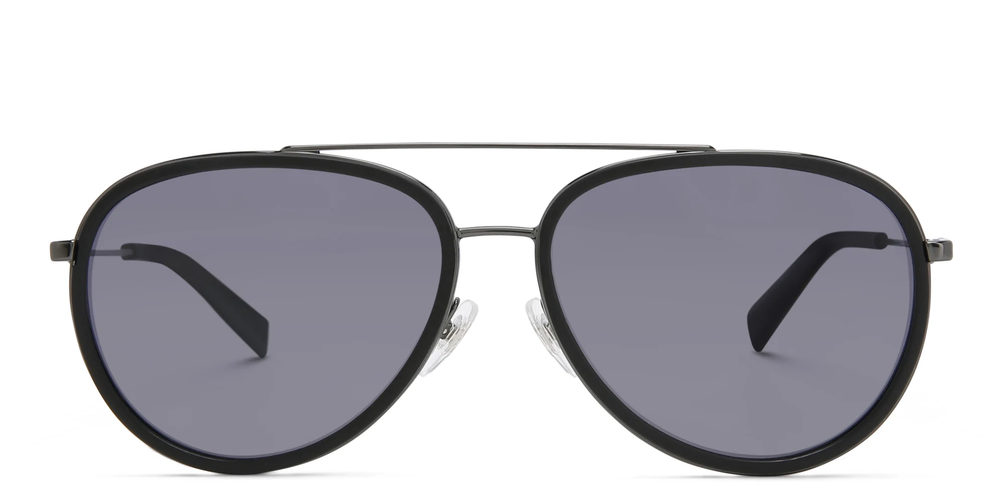Shop EYE'M Unisex Aviator Sunglasses in Black Grey online.