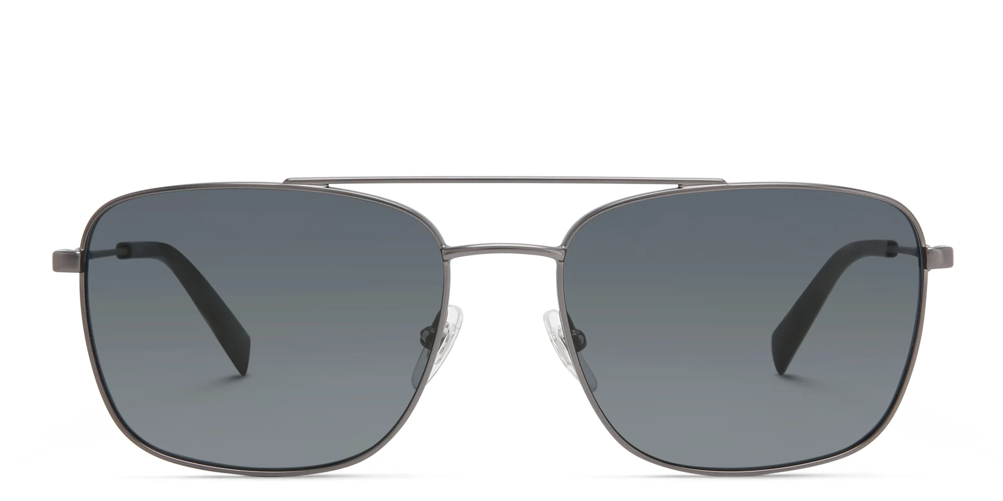 Shop EYE'M Unisex Square Sunglasses in Gunmetal online.
