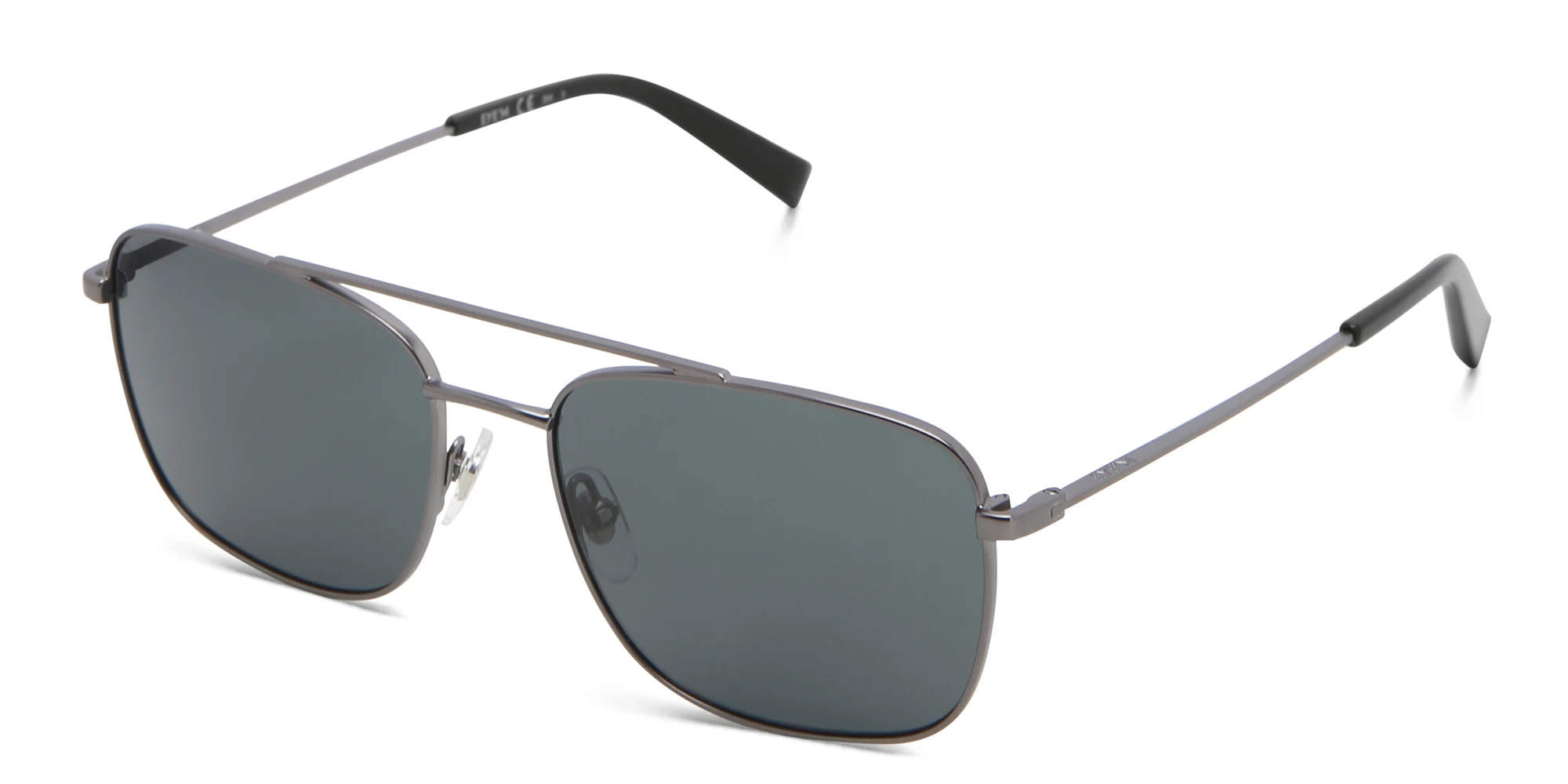 Shop EYE'M Unisex Square Sunglasses in Gunmetal online.