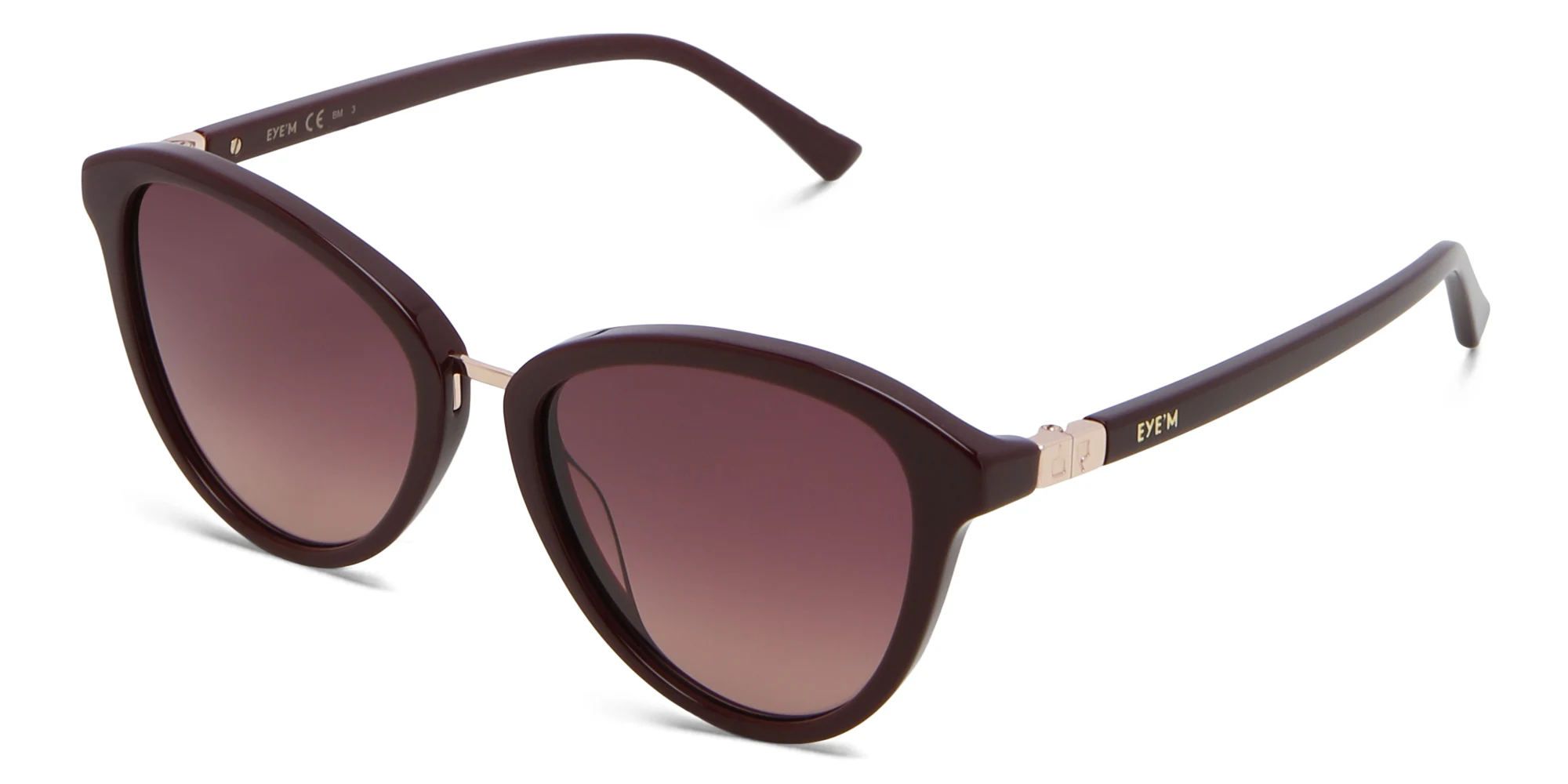Shop EYE'M Cat Eye Sunglasses in Red online.