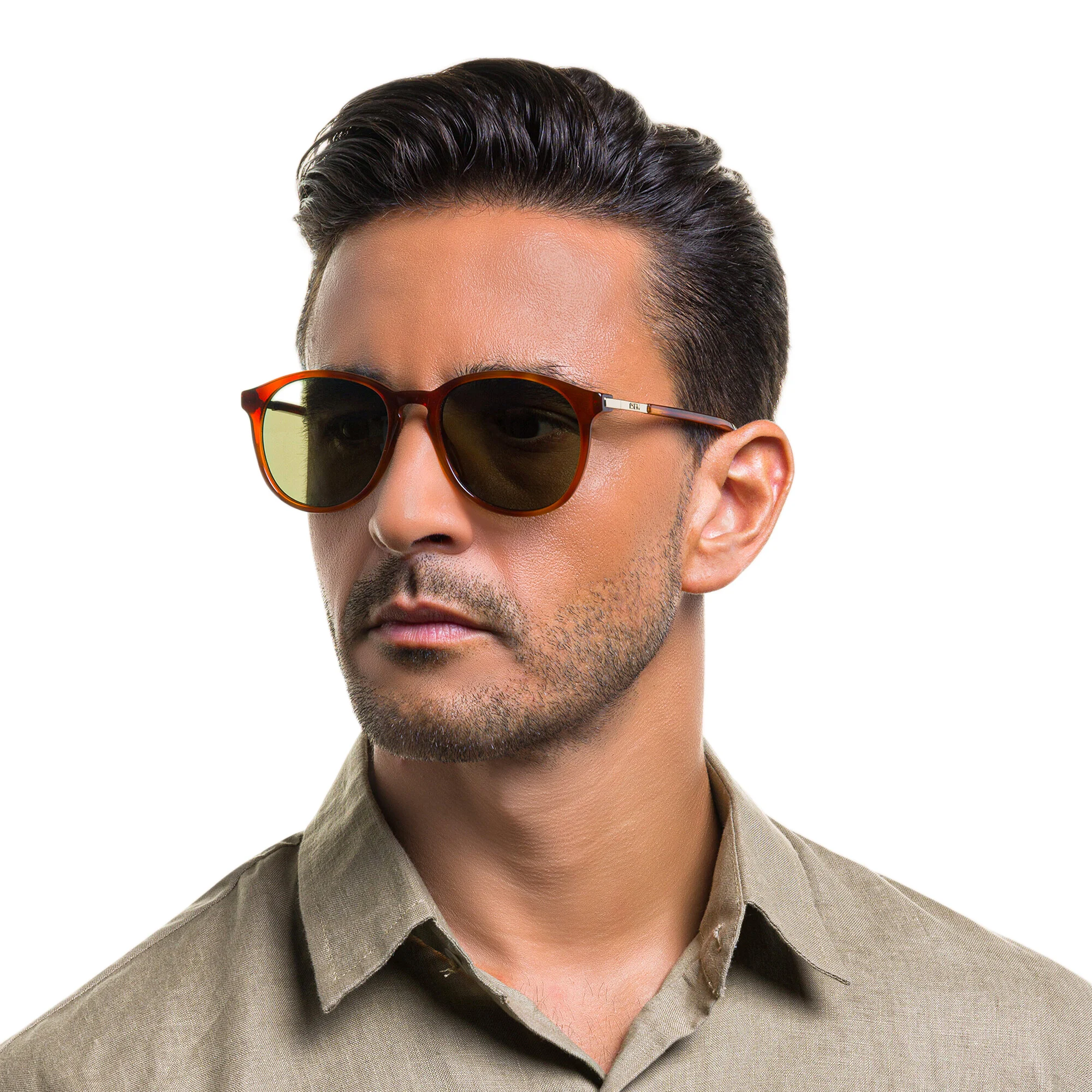 Shop EYE'M Aviator Sunglasses in Havana online.