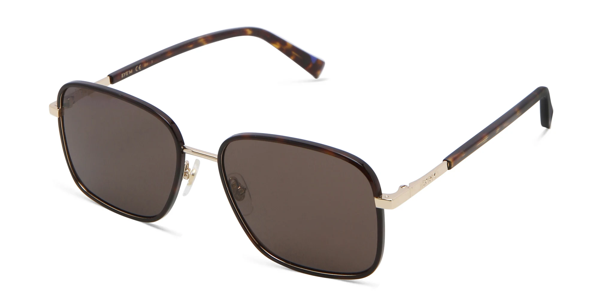 Shop EYE'M Square Sunglasses in Havana online.