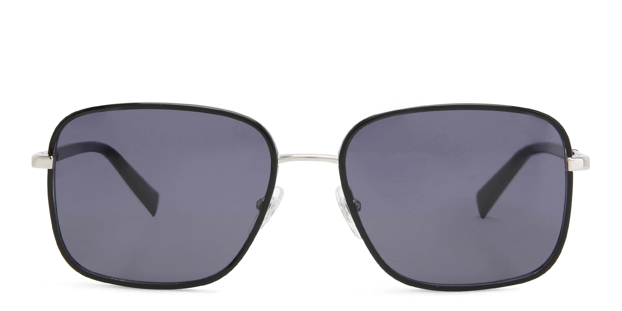 Shop EYE'M Square Sunglasses in Black online.