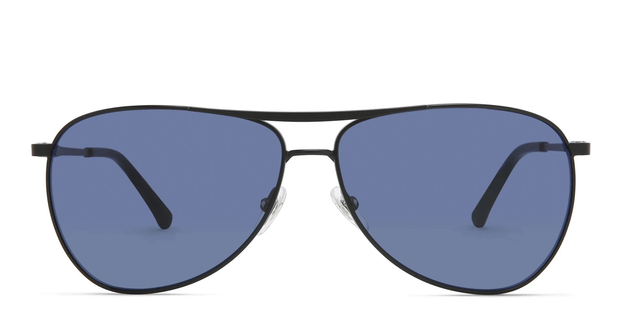 Shop EYE'M Wide Aviator Sunglasses in Black online.