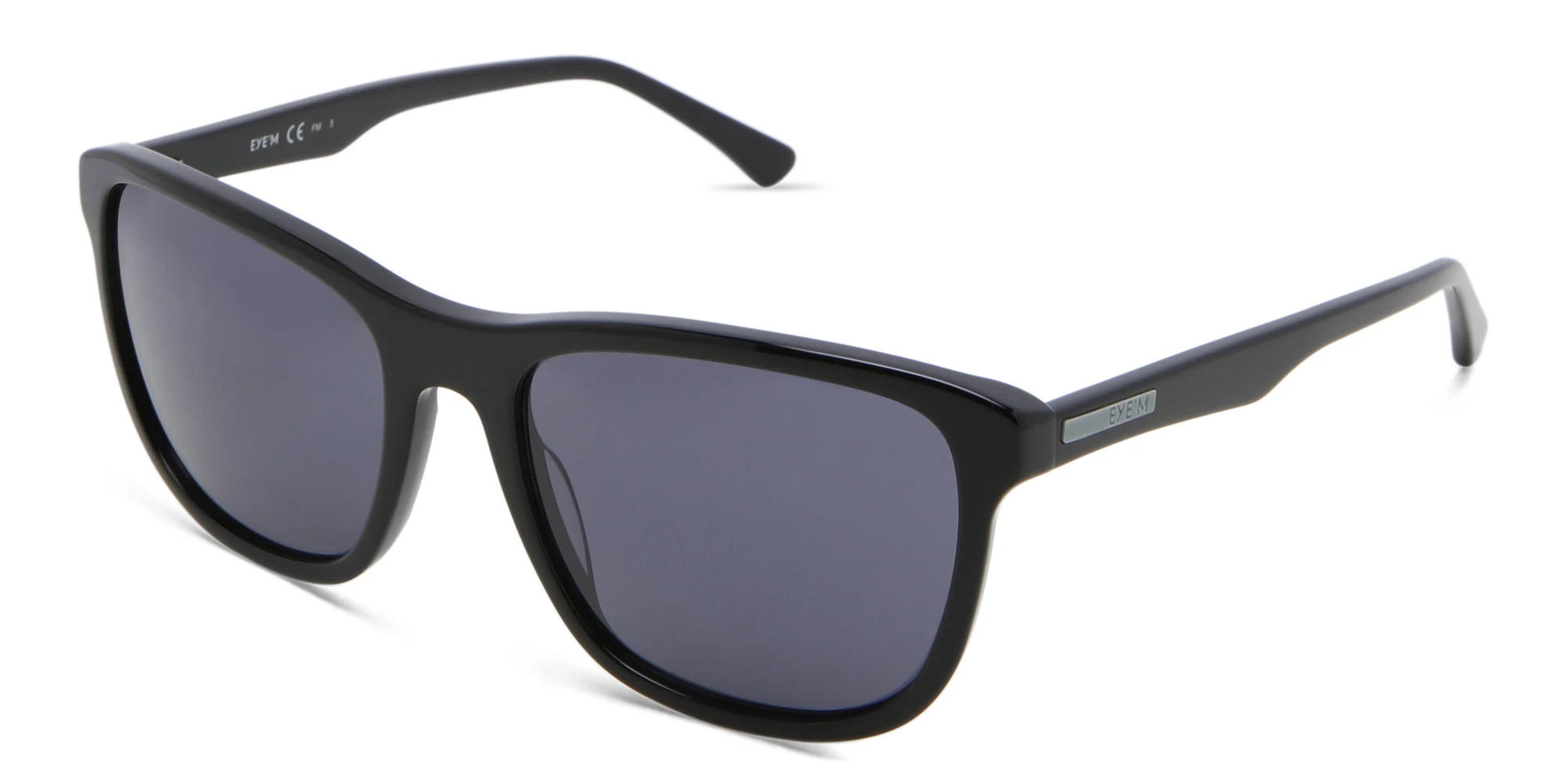 Shop EYE'M Square Sunglasses in Black online.