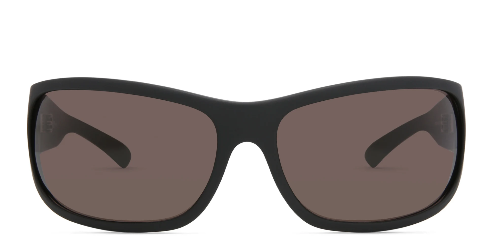 Shop EYE'M Wide Rectangle Sunglasses in Black online.