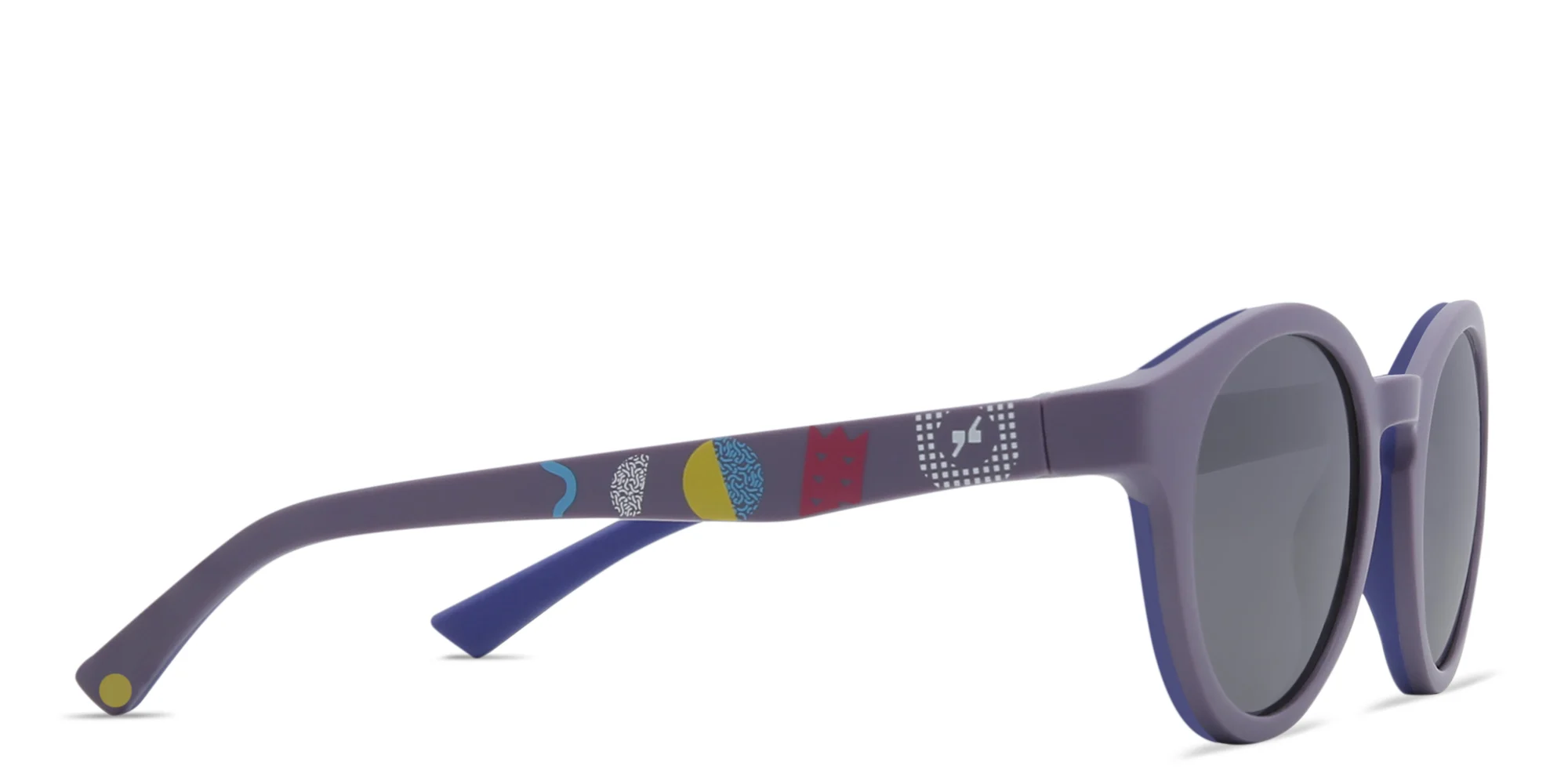 Shop EYE'M Kids Round Sunglasses in Purple online.