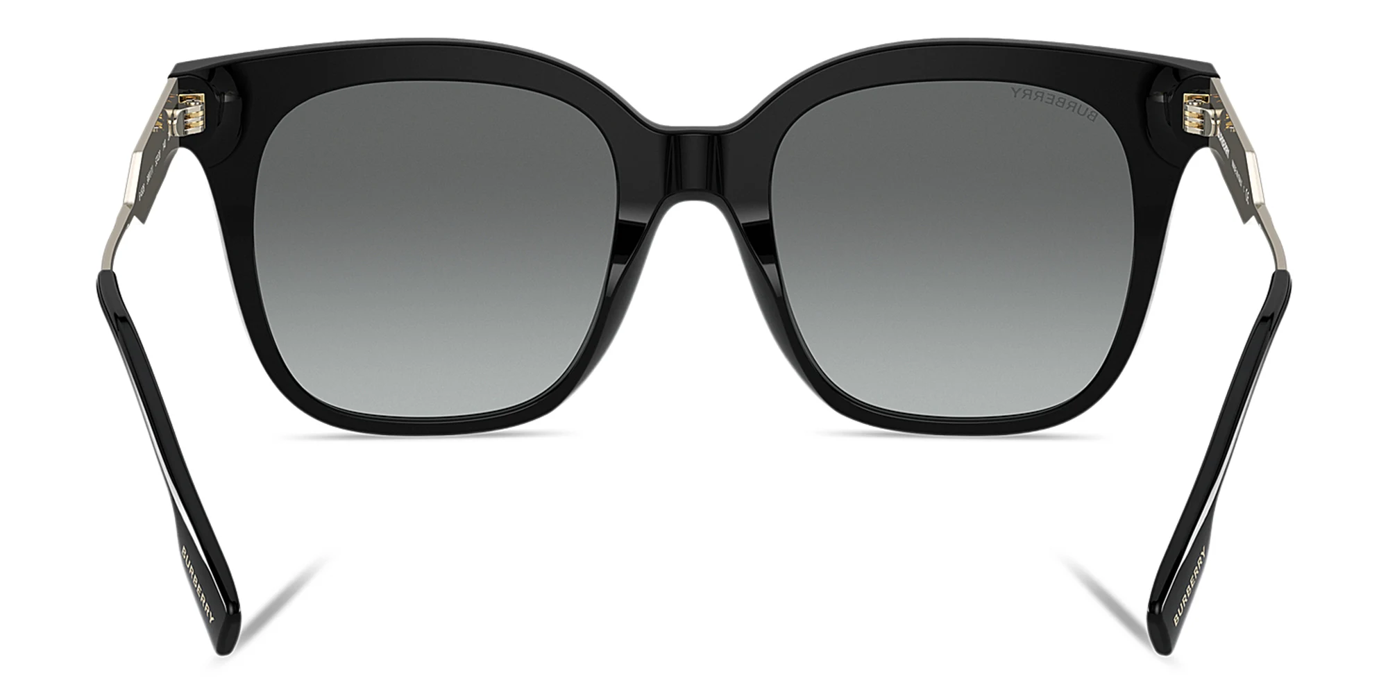 Shop BURBERRY Square Sunglasses in Black online.