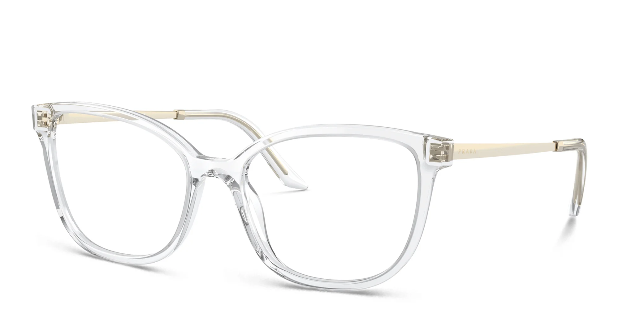 Shop PRADA Cat-Eye Eyeglasses in Crystal online.