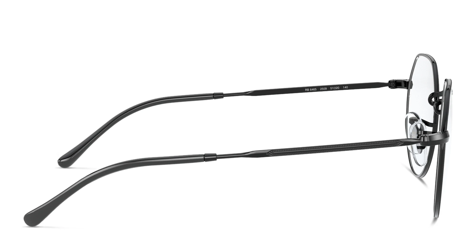 Shop Ray-Ban JACK Irregular Eyeglasses in Black online.