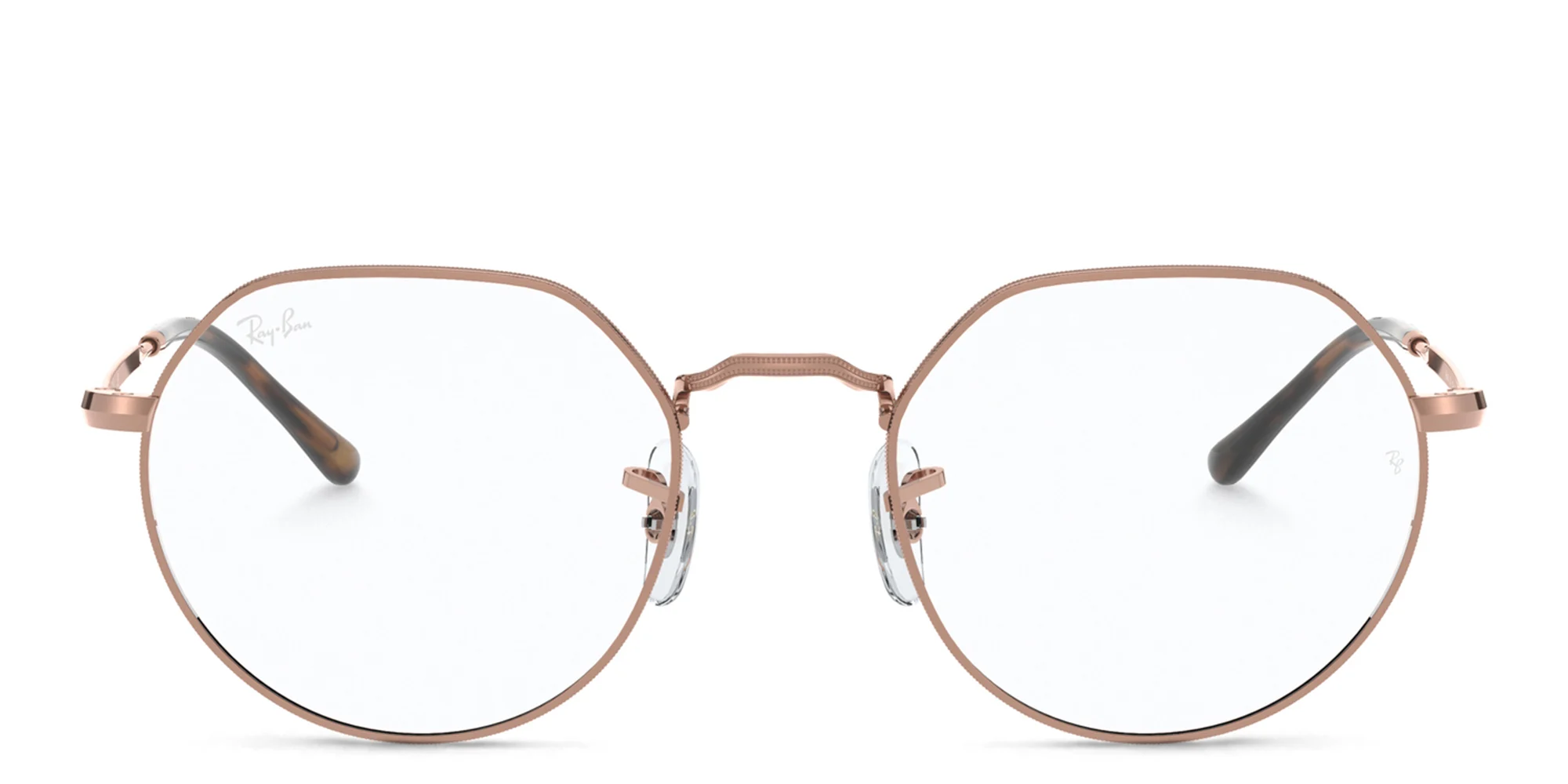 Shop Ray-Ban Jack Unisex Irregular Eyeglasses in Copper online.