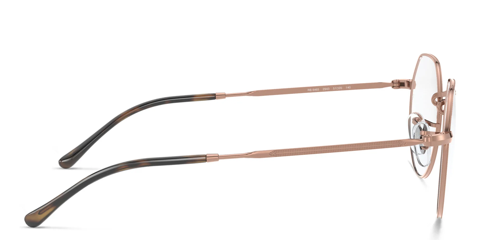 Shop Ray-Ban Jack Unisex Irregular Eyeglasses in Copper online.