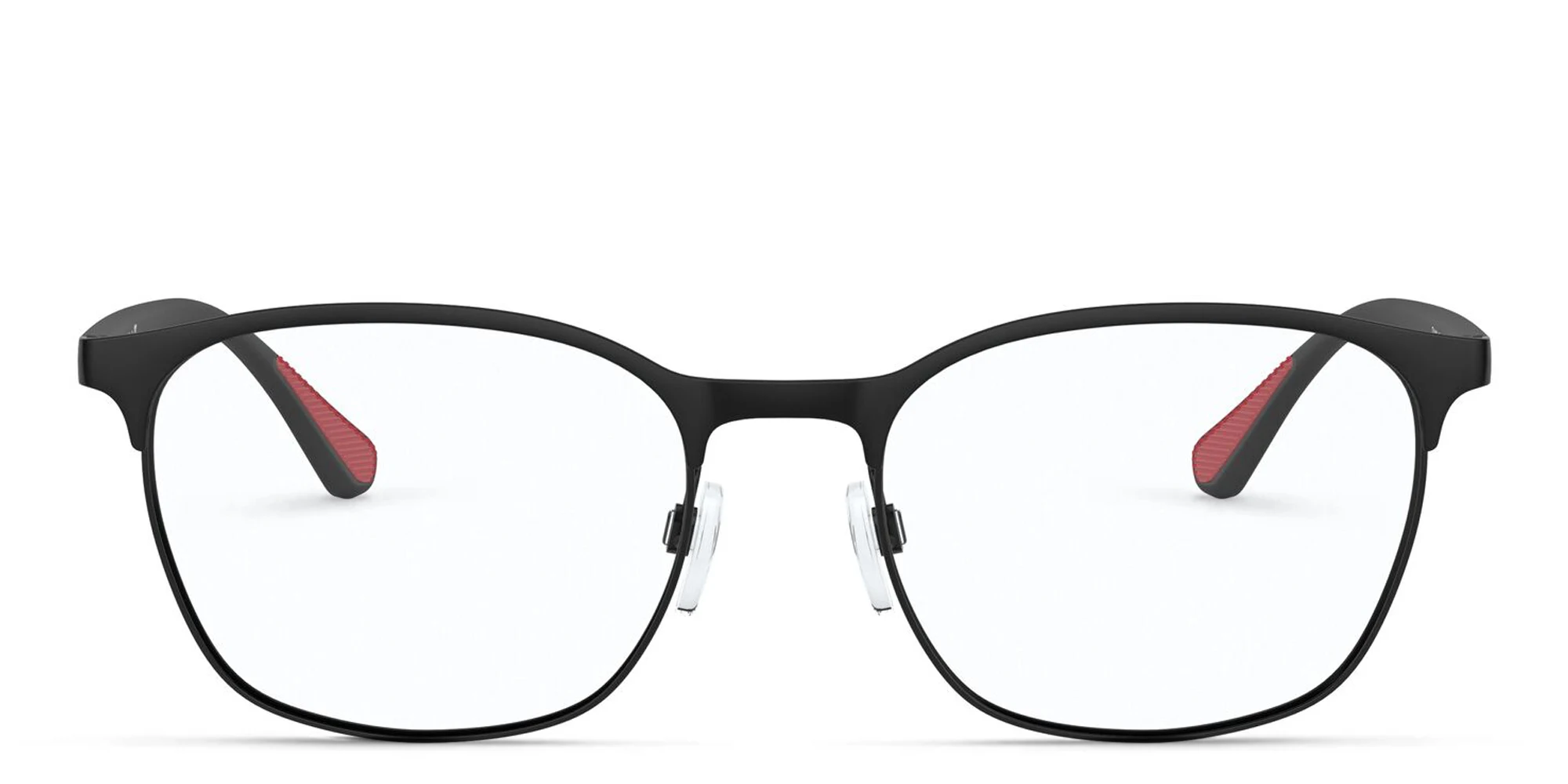 تسوق نظارة طبية بإطار بيضاوي امبوريو أرماني بلون Matte Black أونلاين.