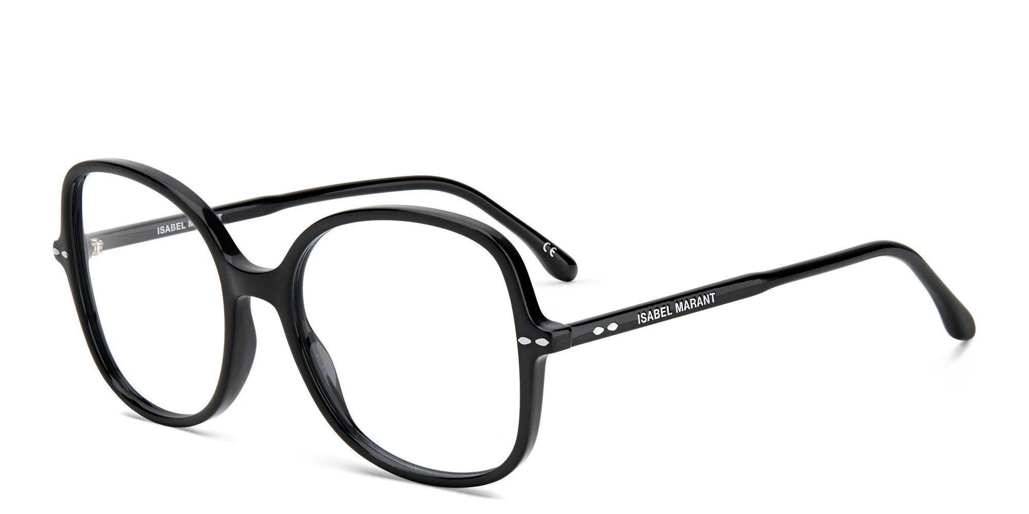 Shop ISABEL MARANT Square Eyeglasses in Black online.