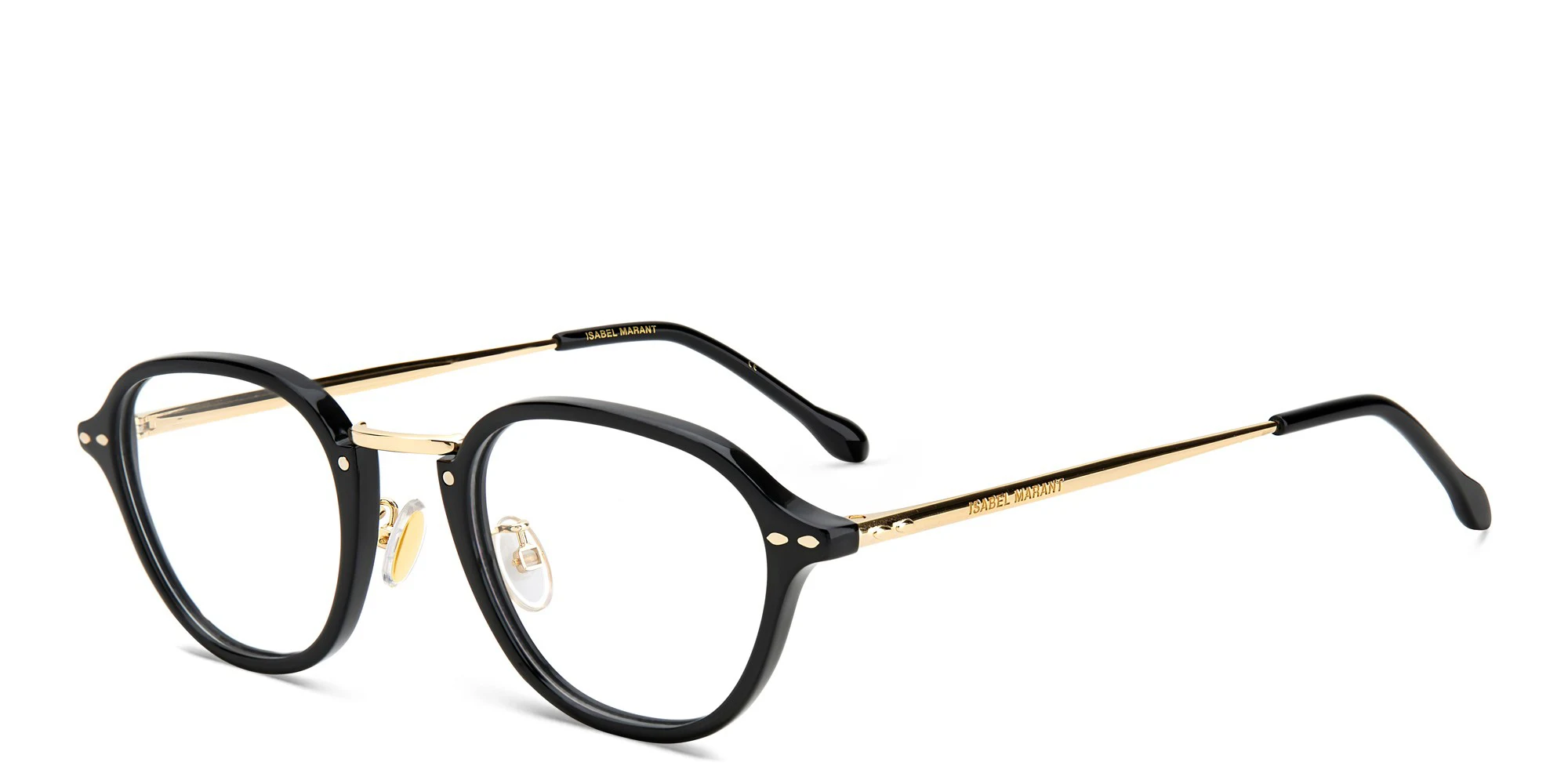 تسوق نظارة طبية دائرية إيزابيل مارانت بلون Black Gold أونلاين.