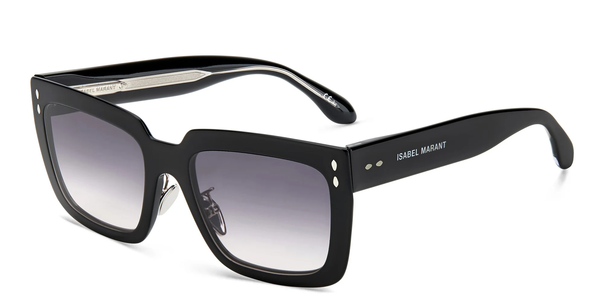 Shop ISABEL MARANT Square Sunglasses in Black online.