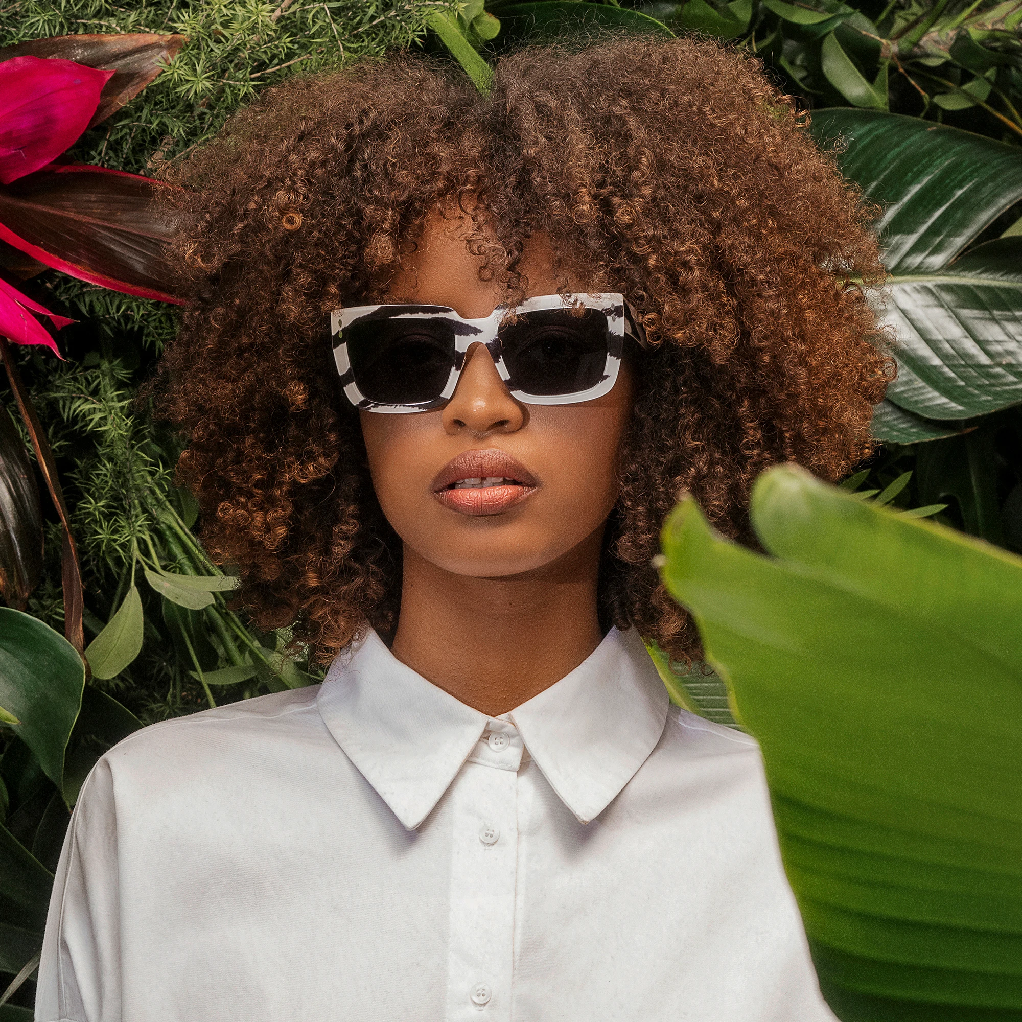 Shop ISABEL MARANT Square Sunglasses in Ivory Pattern online.