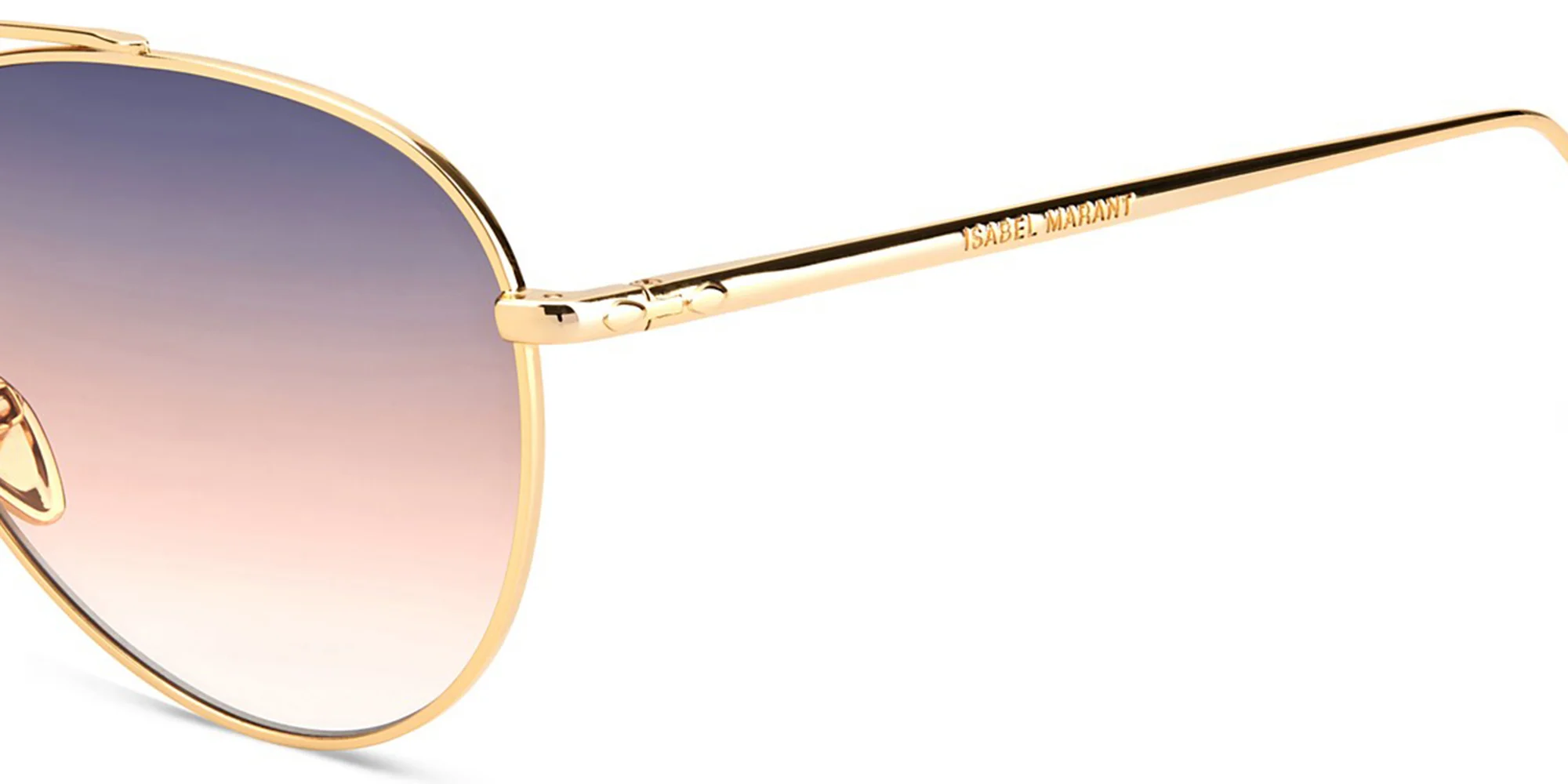 Shop ISABEL MARANT Aviator Sunglasses in Rose Gold online.