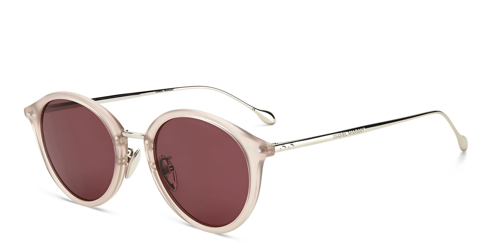 Shop ISABEL MARANT Panthos Sunglasses in Nude Palladium online.