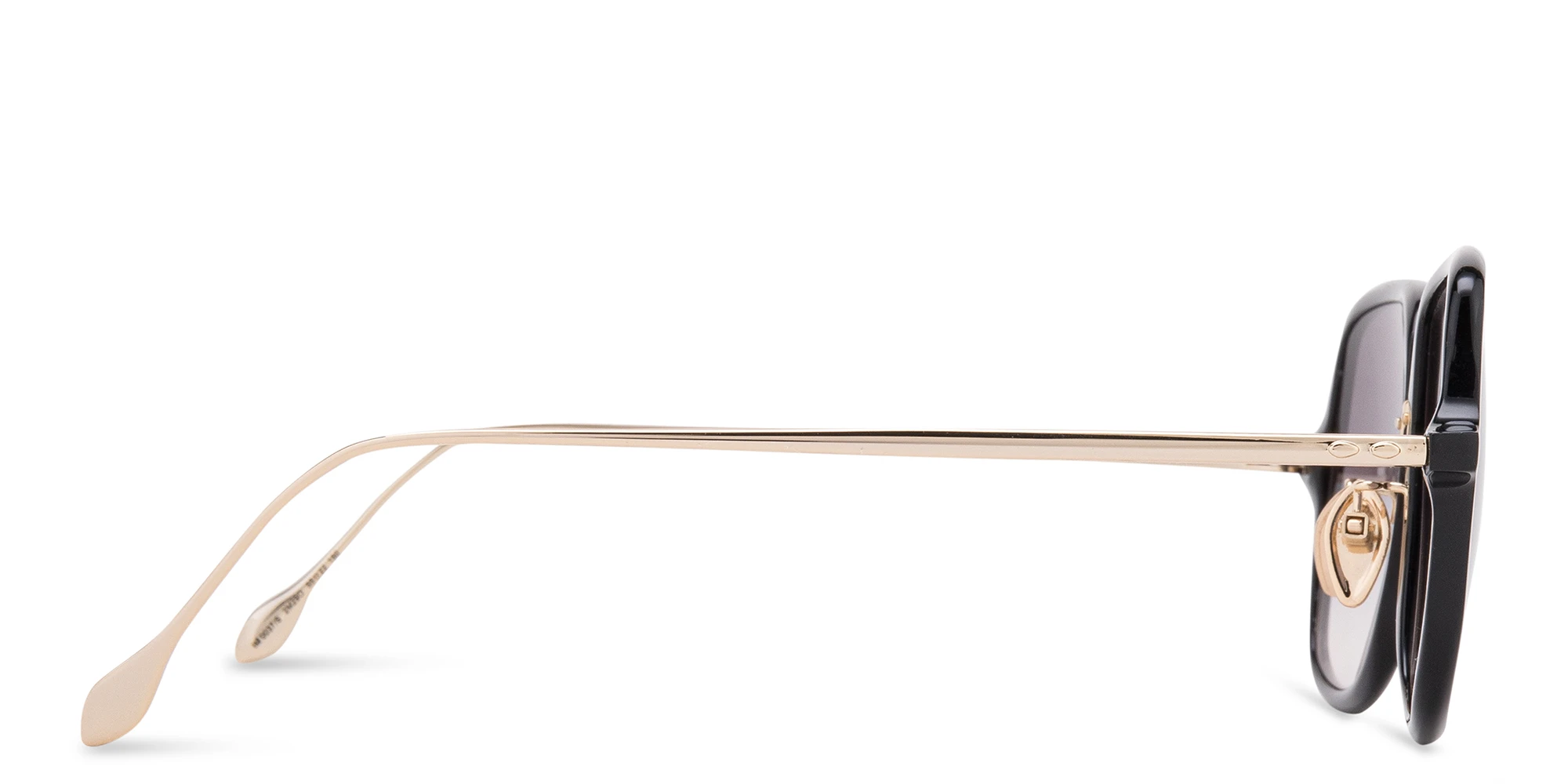 Shop ISABEL MARANT Oversized Square Sunglasses in Black Gold online.