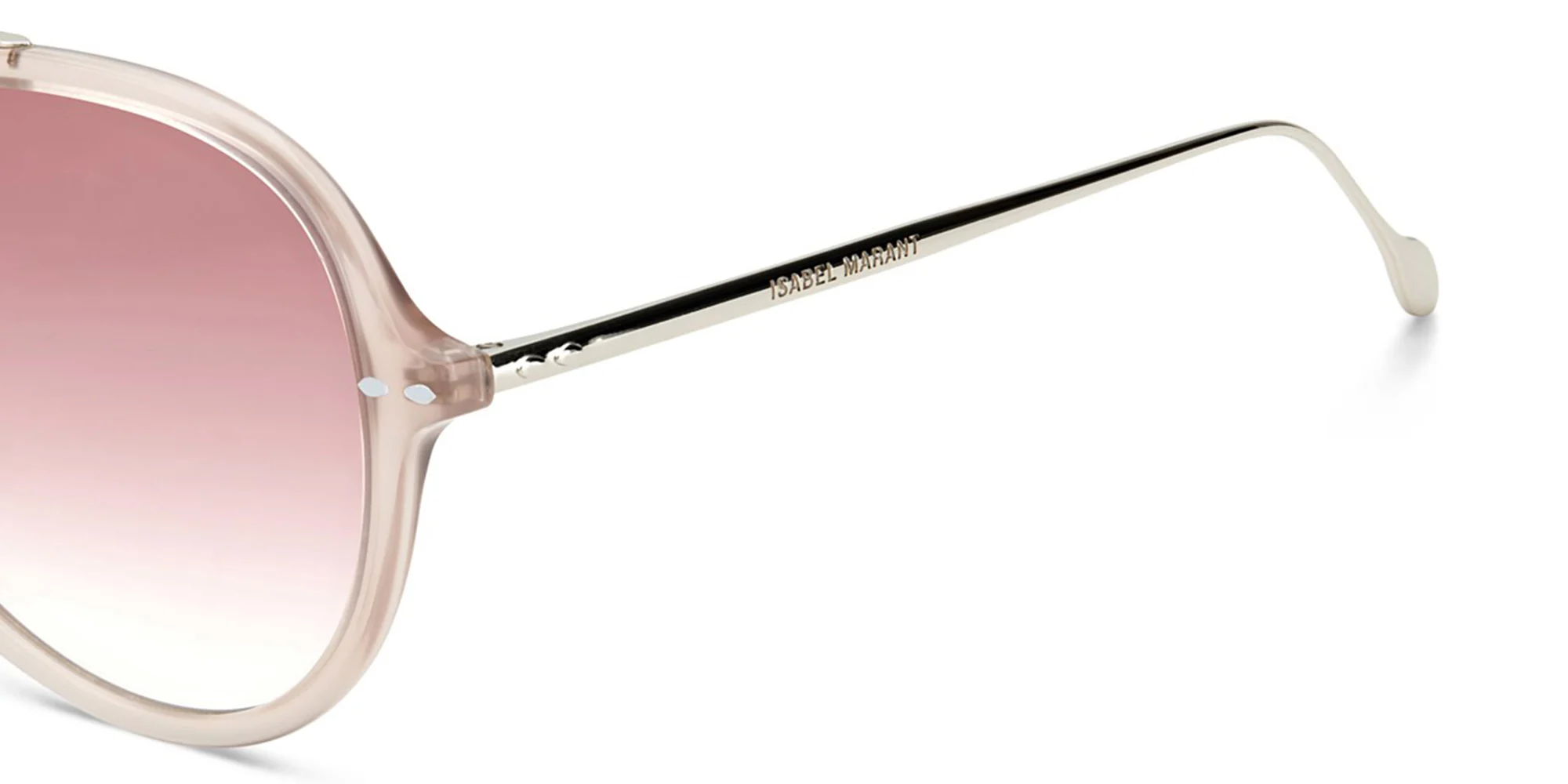 Shop ISABEL MARANT Pilot Sunglasses in Nude Palladium online.