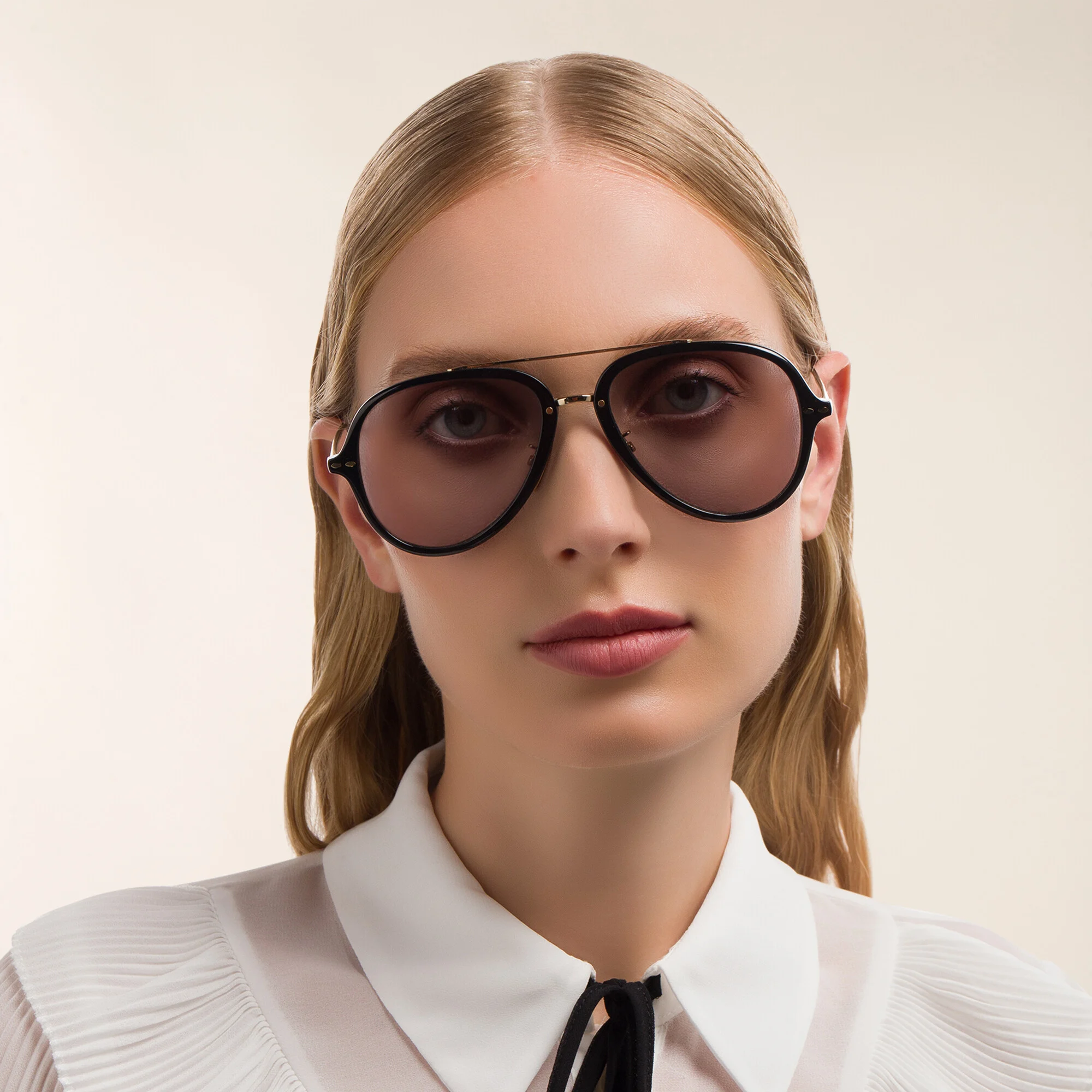 Shop ISABEL MARANT Pilot Sunglasses in Black Gold online.