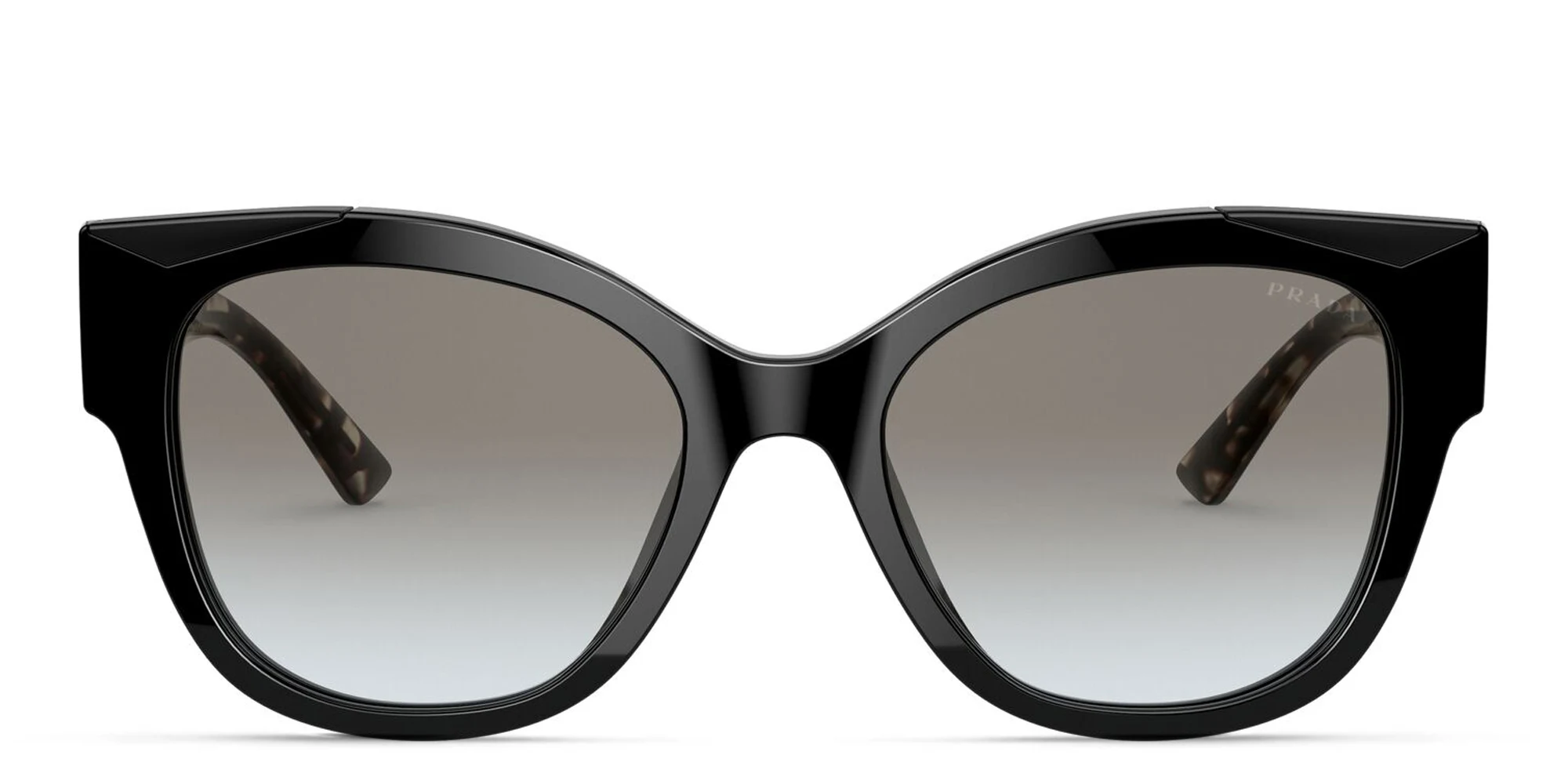 Shop PRADA Square Sunglasses in Black online.
