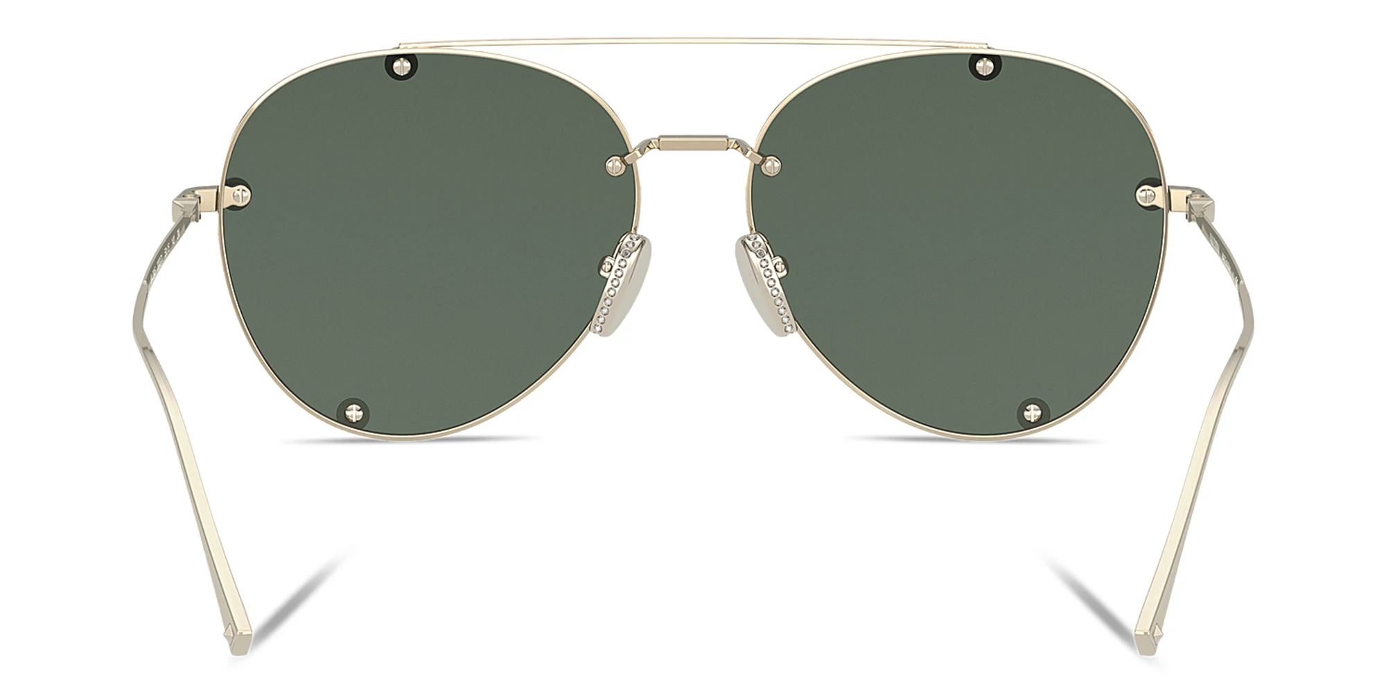 Shop VALENTINO Aviator Sunglasses in Silver online.