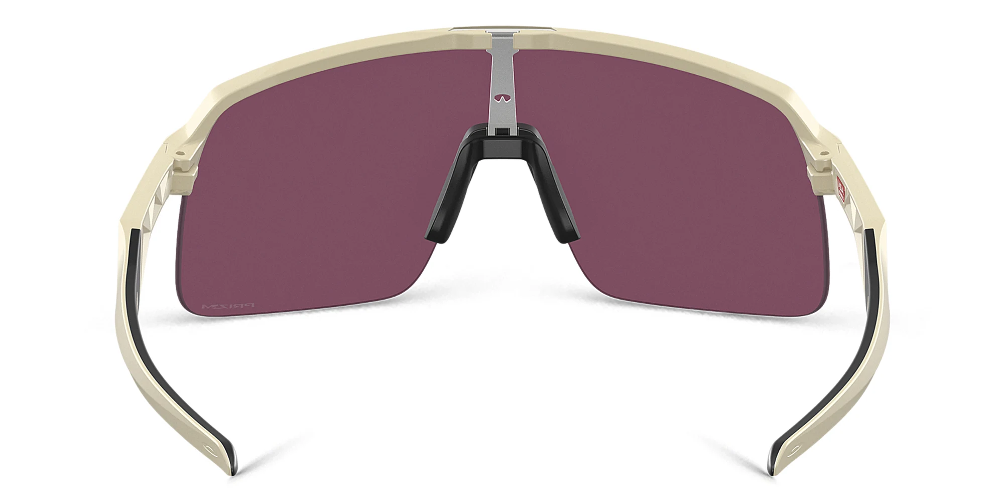 Shop Oakley Half-Rim Wide Rectangle Sunglasses in Light Gold online.