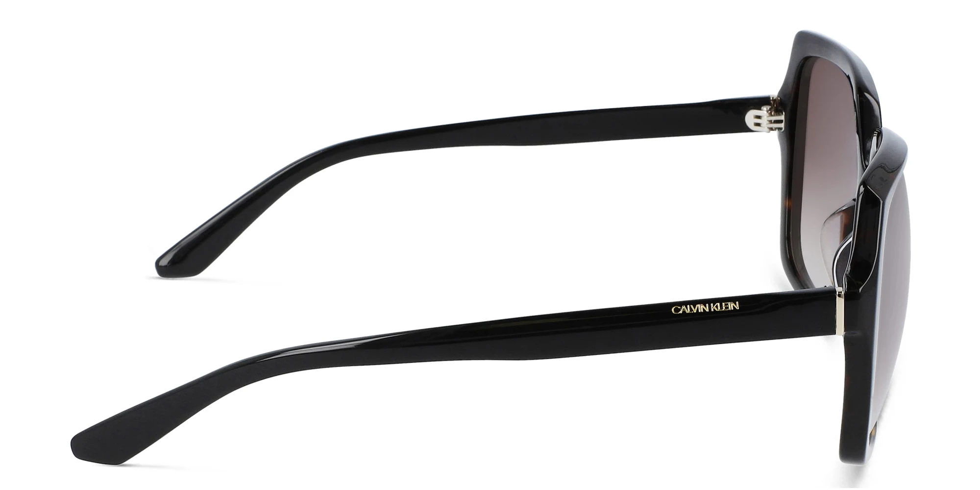 Shop Calvin Klein Oversized Square Sunglasses in Brown online.