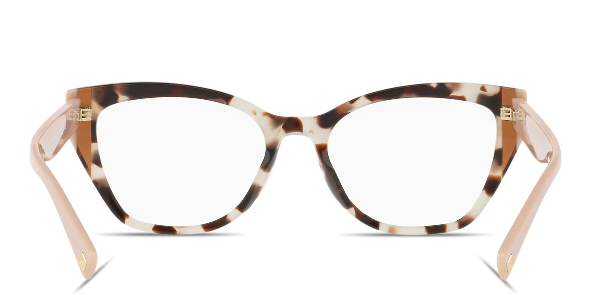 Shop VALENTINO Stud Cat-Eye Eyeglasses in Havana online.