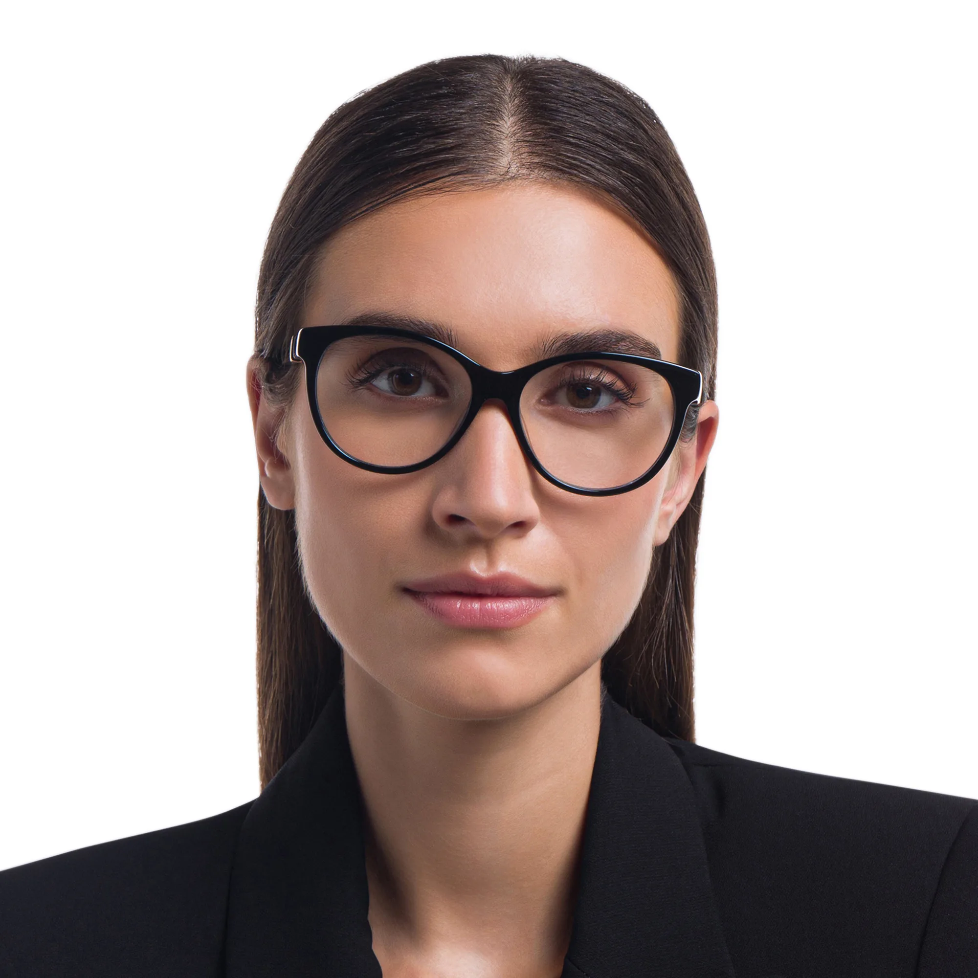 Shop EYE'M Cat Eye Eyeglasses in Black online.