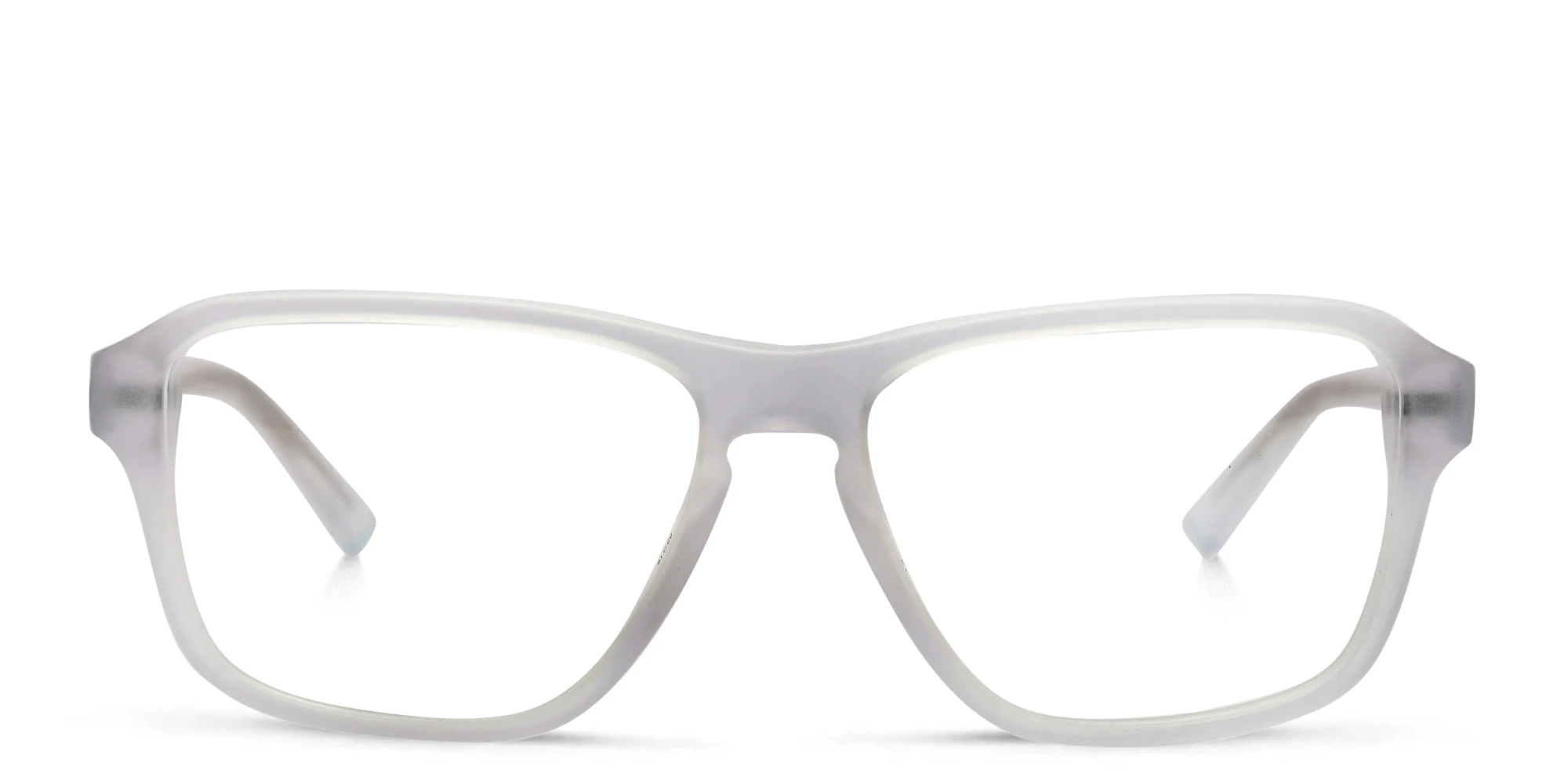 Shop EYE'M Wide Rectangle Eyeglasses in Clear online.