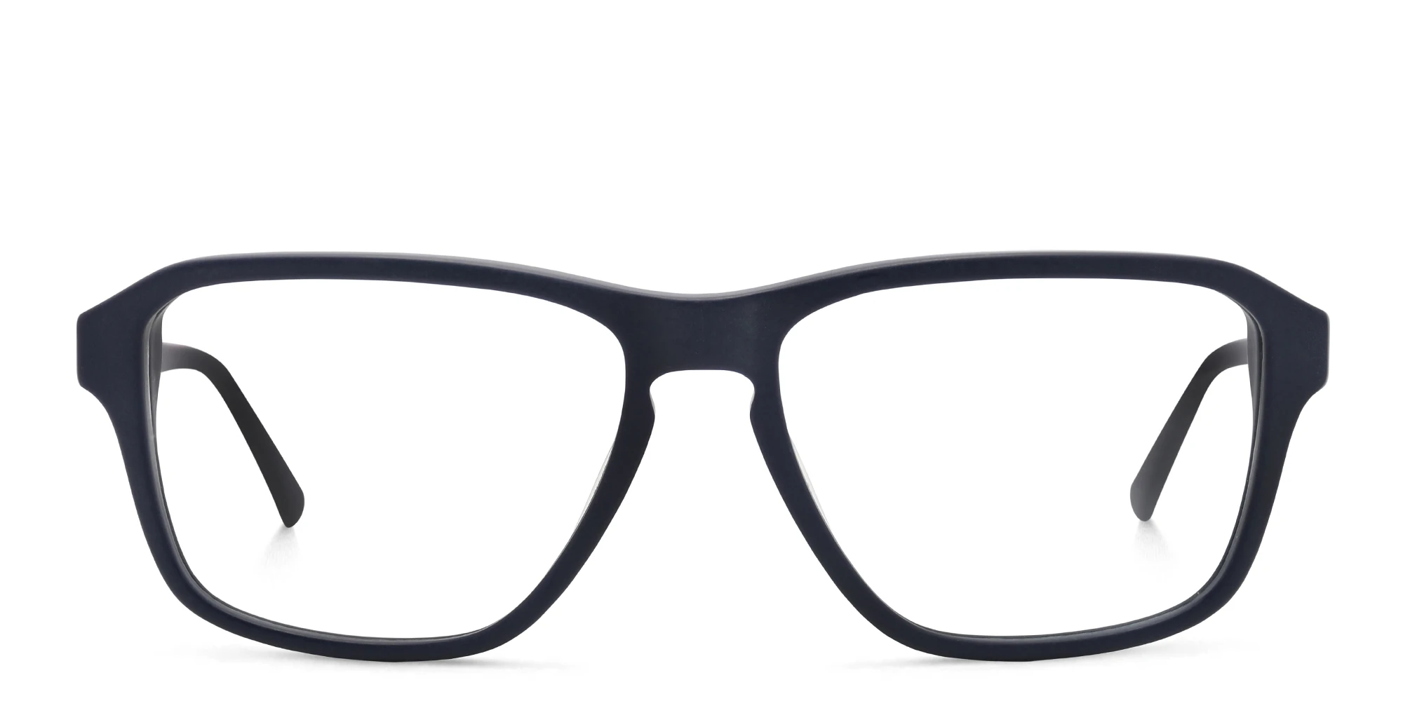 Shop EYE'M Wide Rectangle Eyeglasses in Blue online.