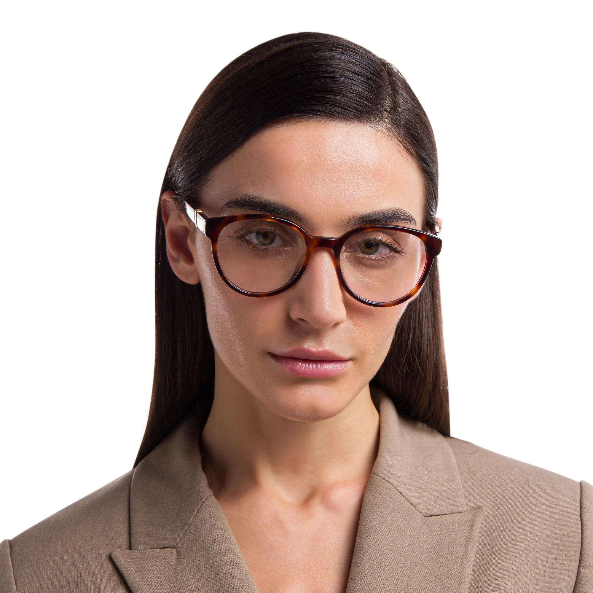 Shop EYE'M Round Eyeglasses in Havana online.