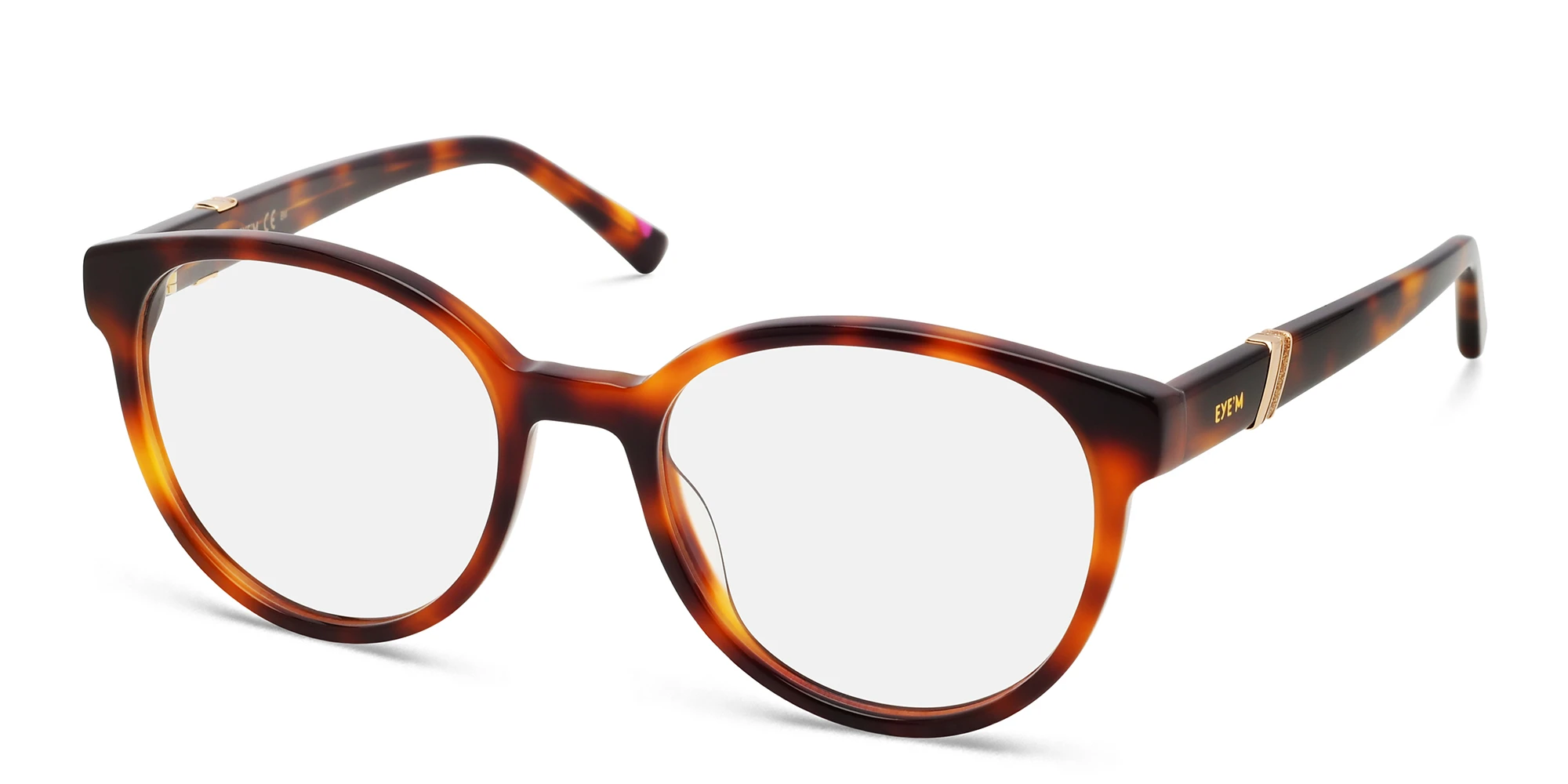 Shop EYE'M Round Eyeglasses in Havana online.