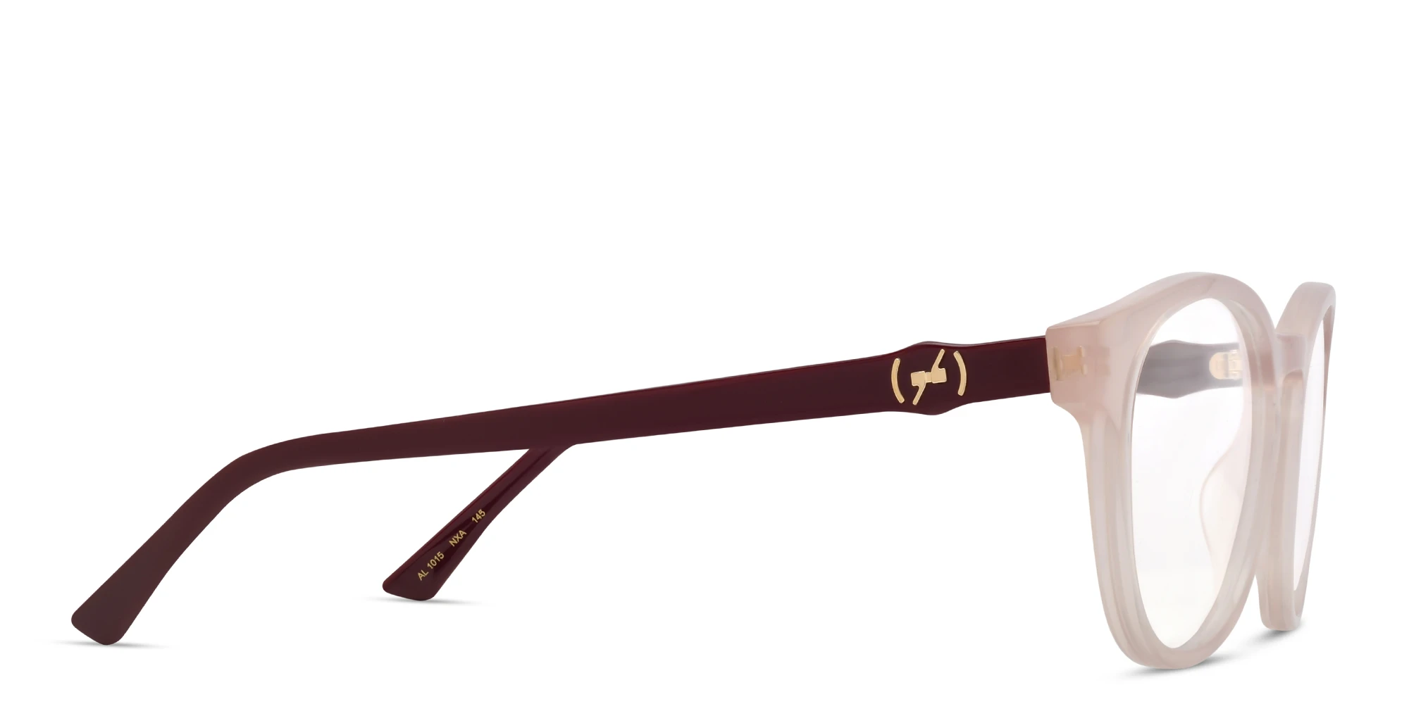 Shop EYE'M Round Eyeglasses in Nude online.