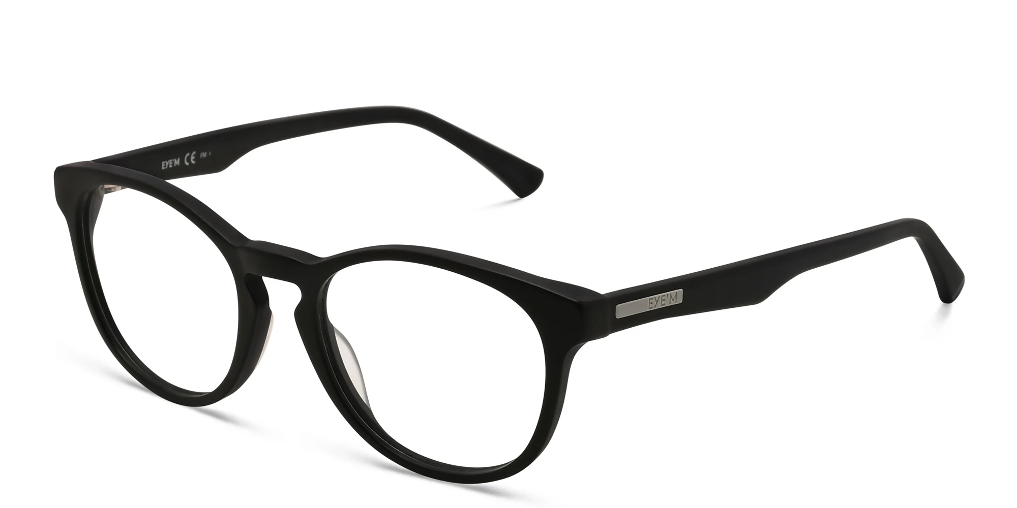 Shop EYE'M Round Eyeglasses in Black online.