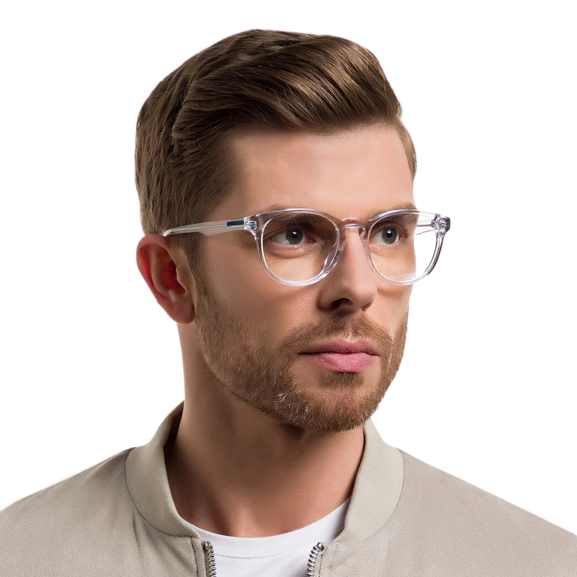 تسوق نظارة طبية بإطار دائري EYE'M بلون Clear أونلاين.