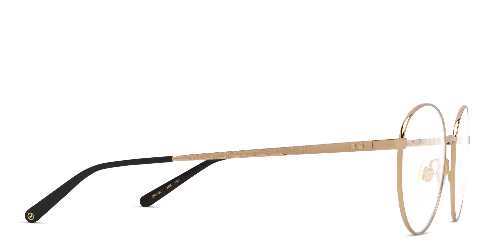تسوق نظارة طبية بإطار دائري EYE'M بلون جولد بلاك أونلاين.
