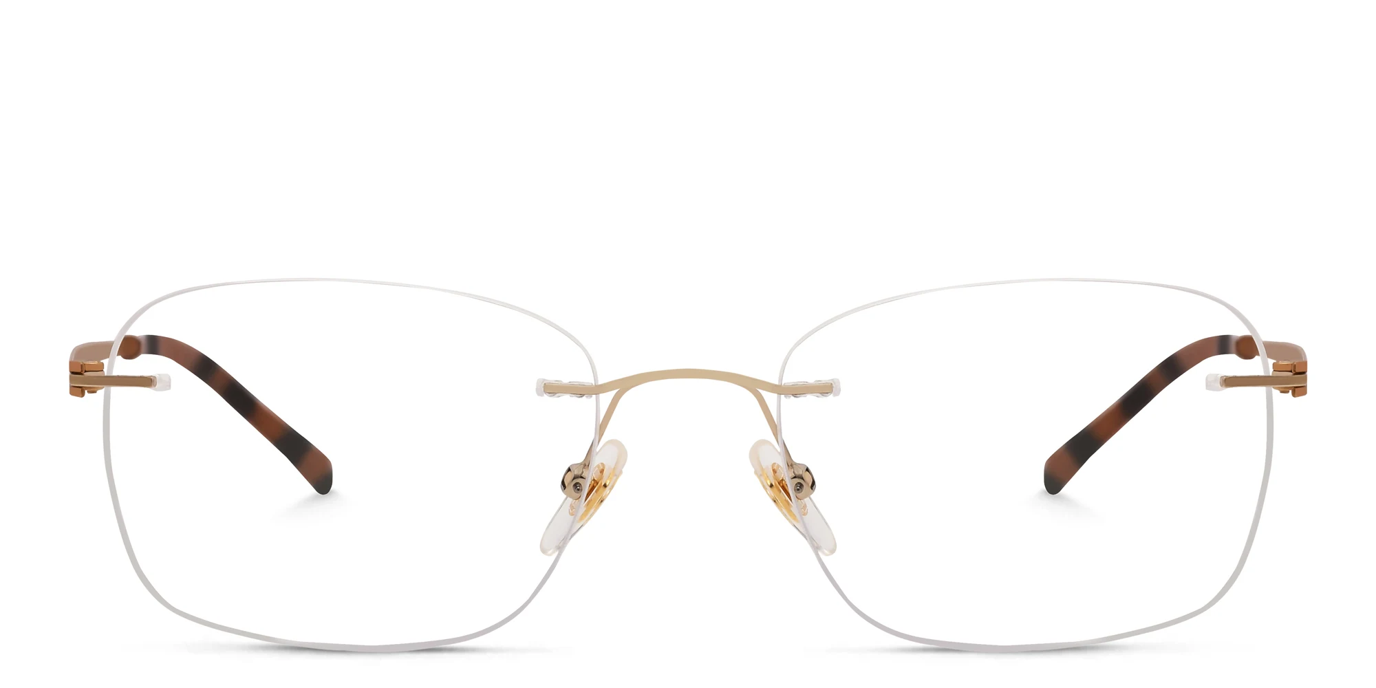 تسوق نظارة طبية مستطيلة بدون إطار EYE'M بلون ذهبي أونلاين.