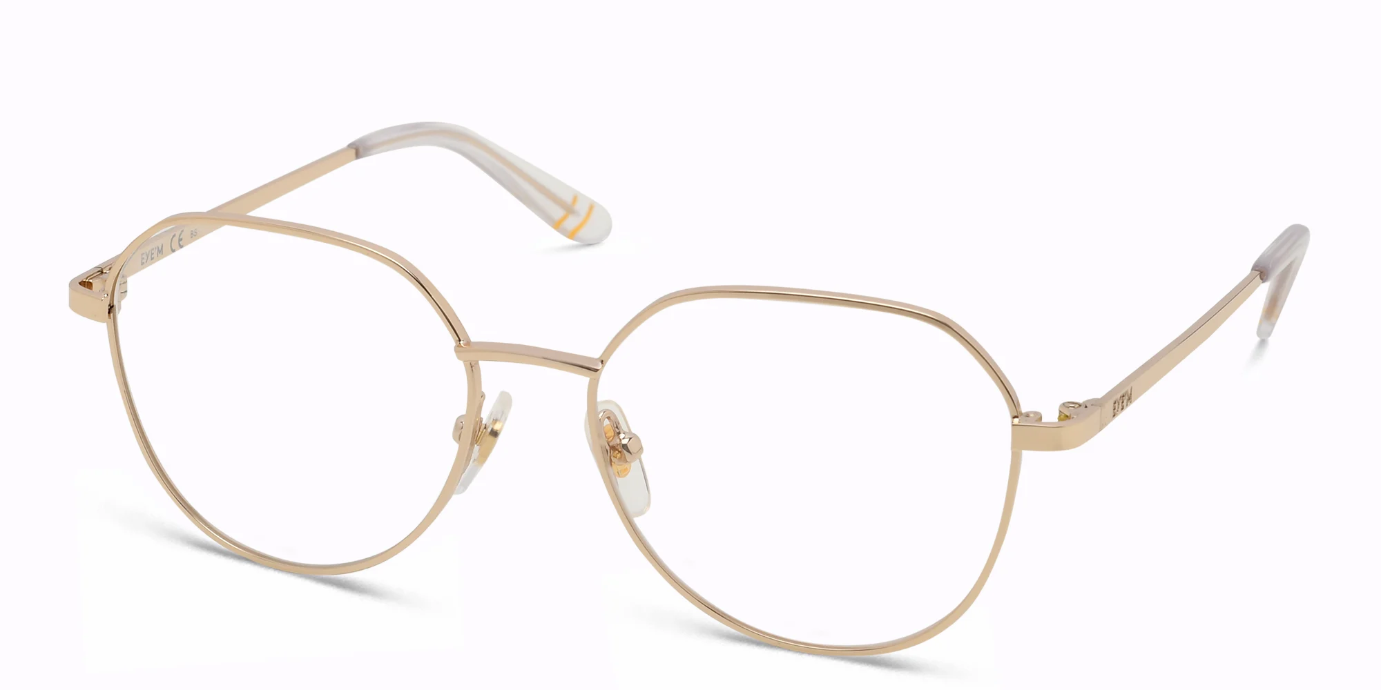 تسوق نظارات طبية بإطار غير منتظم للأطفال EYE'M بلون ذهبي أونلاين.