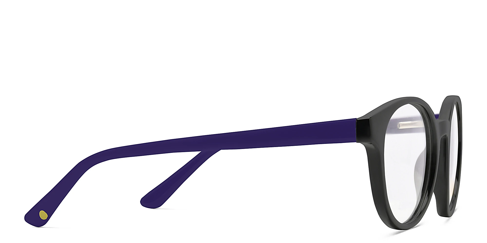 Shop EYE'M Kids Round Eyeglasses in Black online.